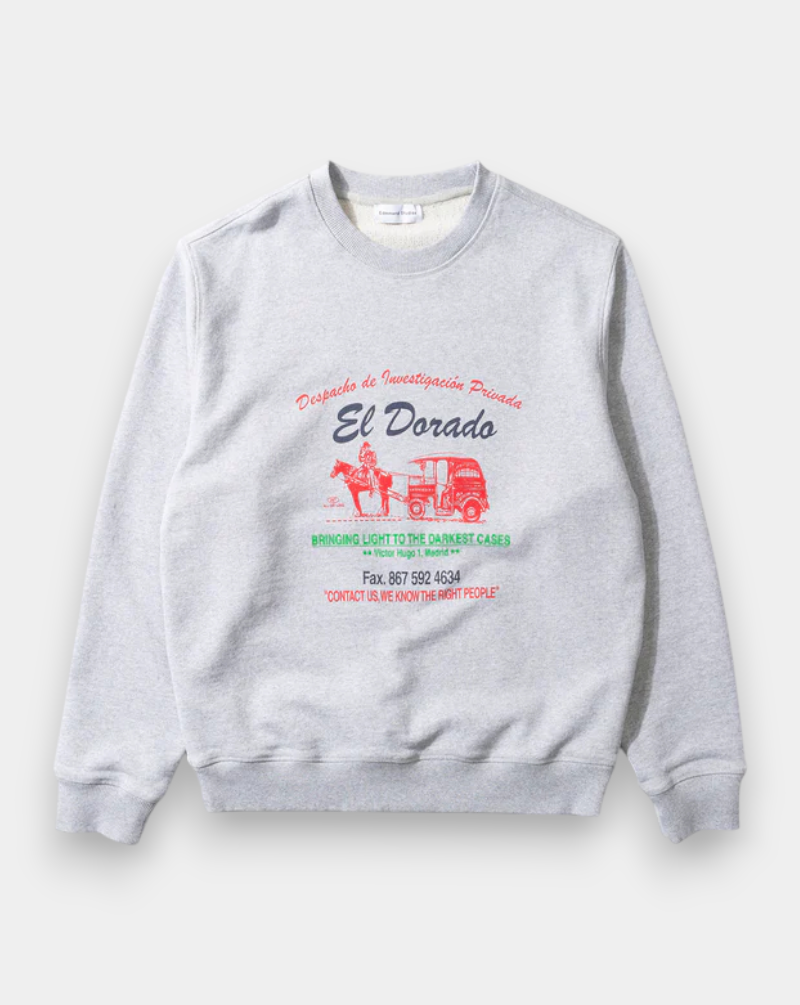 Sudadera Edmmond El Dorado 3254013840 PLAIN GREY MELANGE EDMMOND 