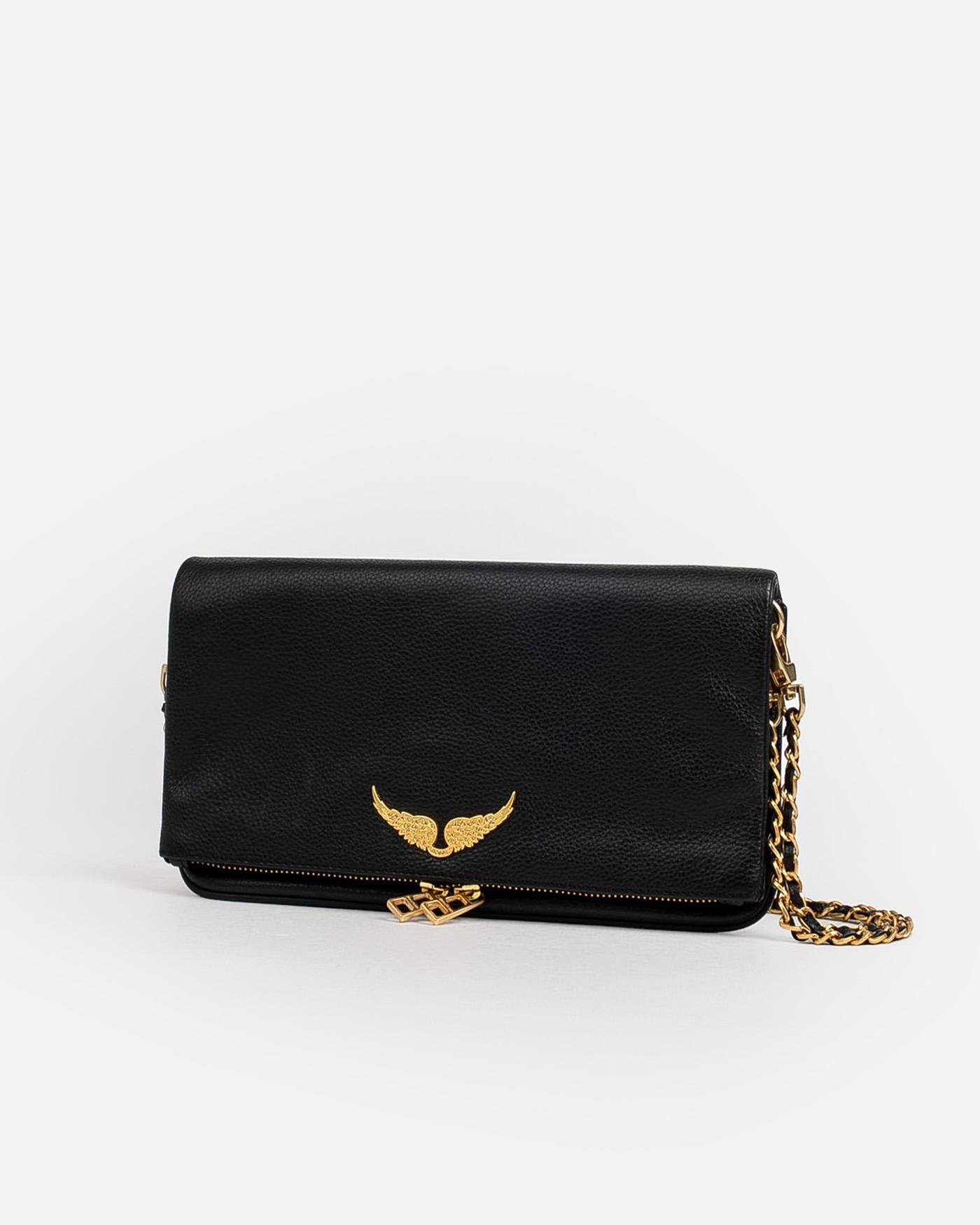 Bolso Zadig & Voltaire Rock Grained Leather LWBA00001 NOIR GOLD 008 ZADIG & VOLTAIRE 