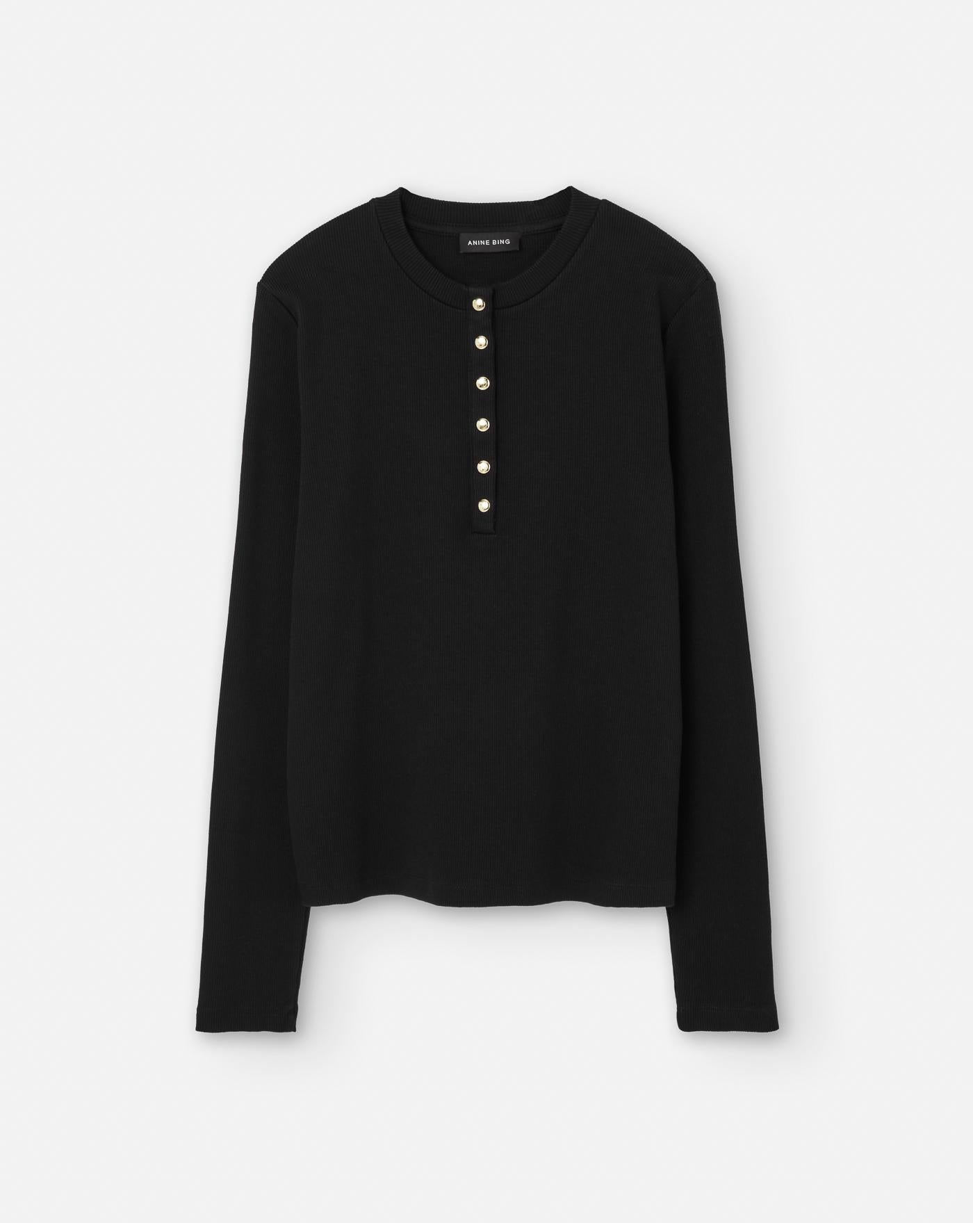 Camiseta Anine Bing Alexia A0810314BLK26 BLACK ANINE BING 