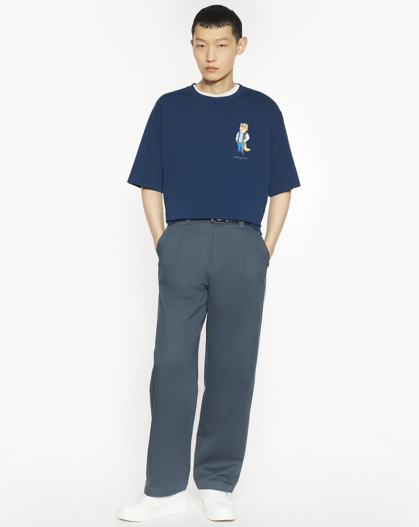 Camiseta Maison Kitsune Dressed Fox PM00120KJ0119 0329 MAISON KITSUNE 