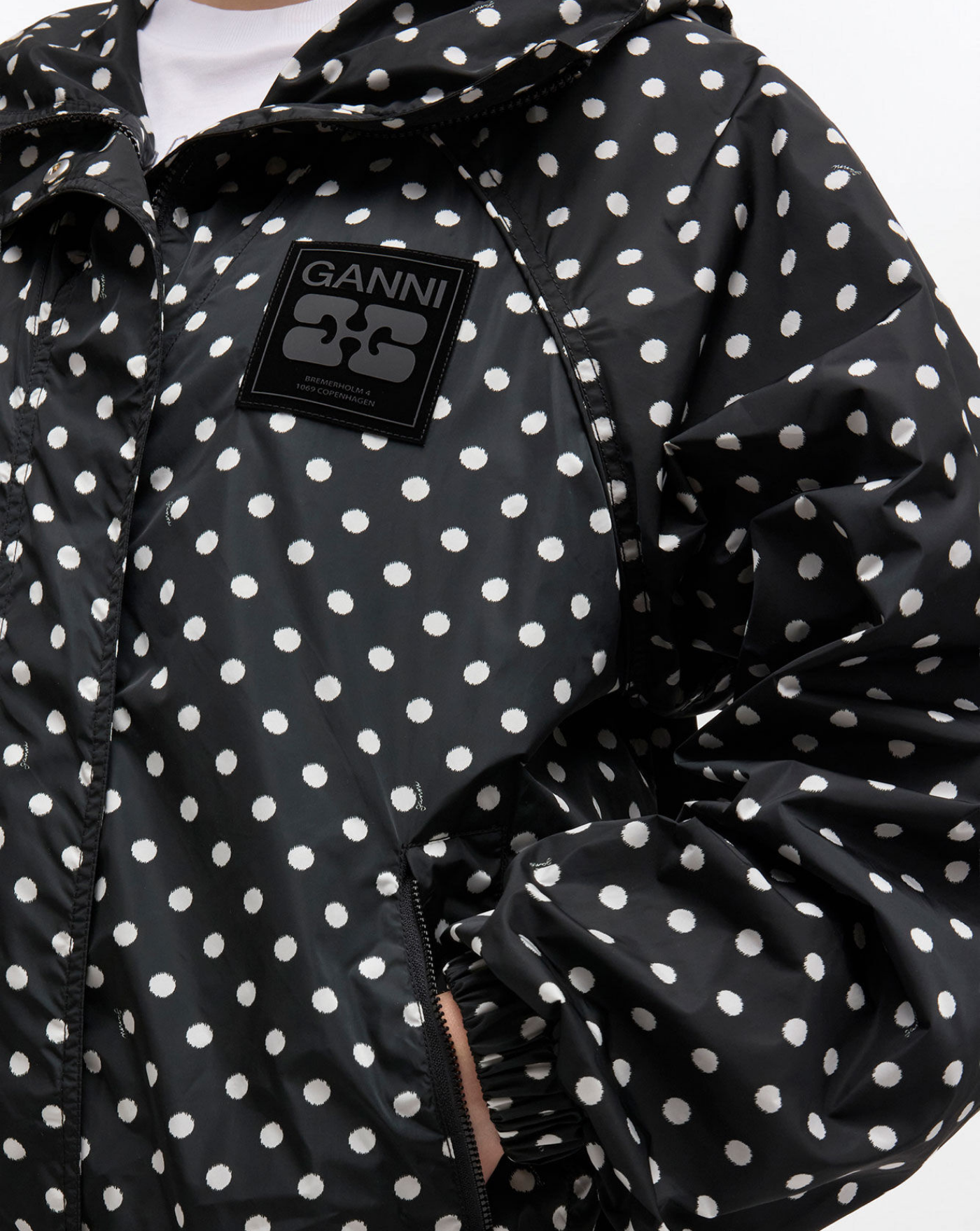 Chaqueta Ganni Printed Nylon Jacket A1010080 099 GANNI 