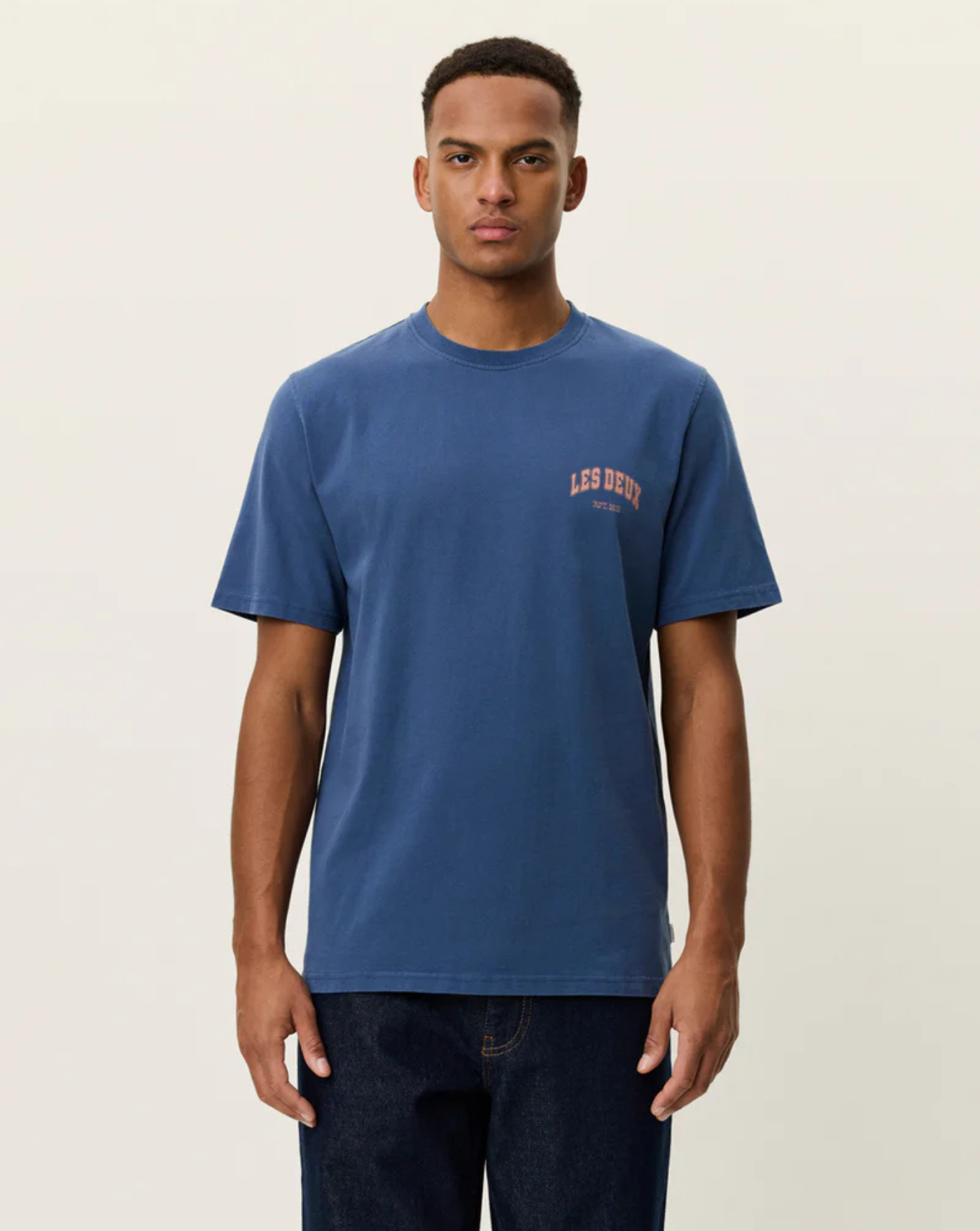 Camiseta Les Deux Brady Hoop T-shirt 1001473 430DARK DENIM BLUE LES DEUX 