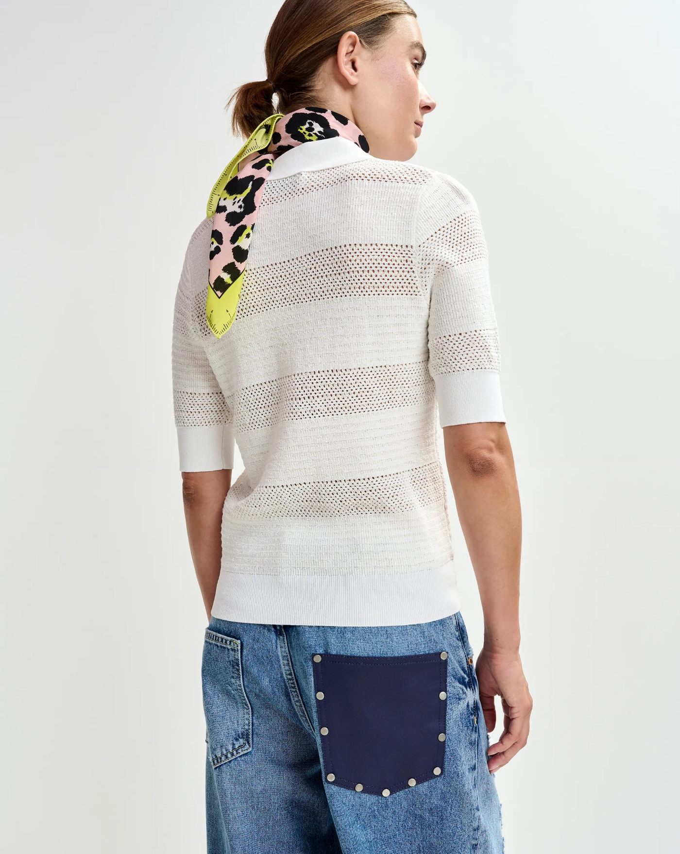 Blusa Essentiel Antwerp Jarts Knit Polo JARTS OW01OFF WHITE ESSENTIEL ANTWERP 