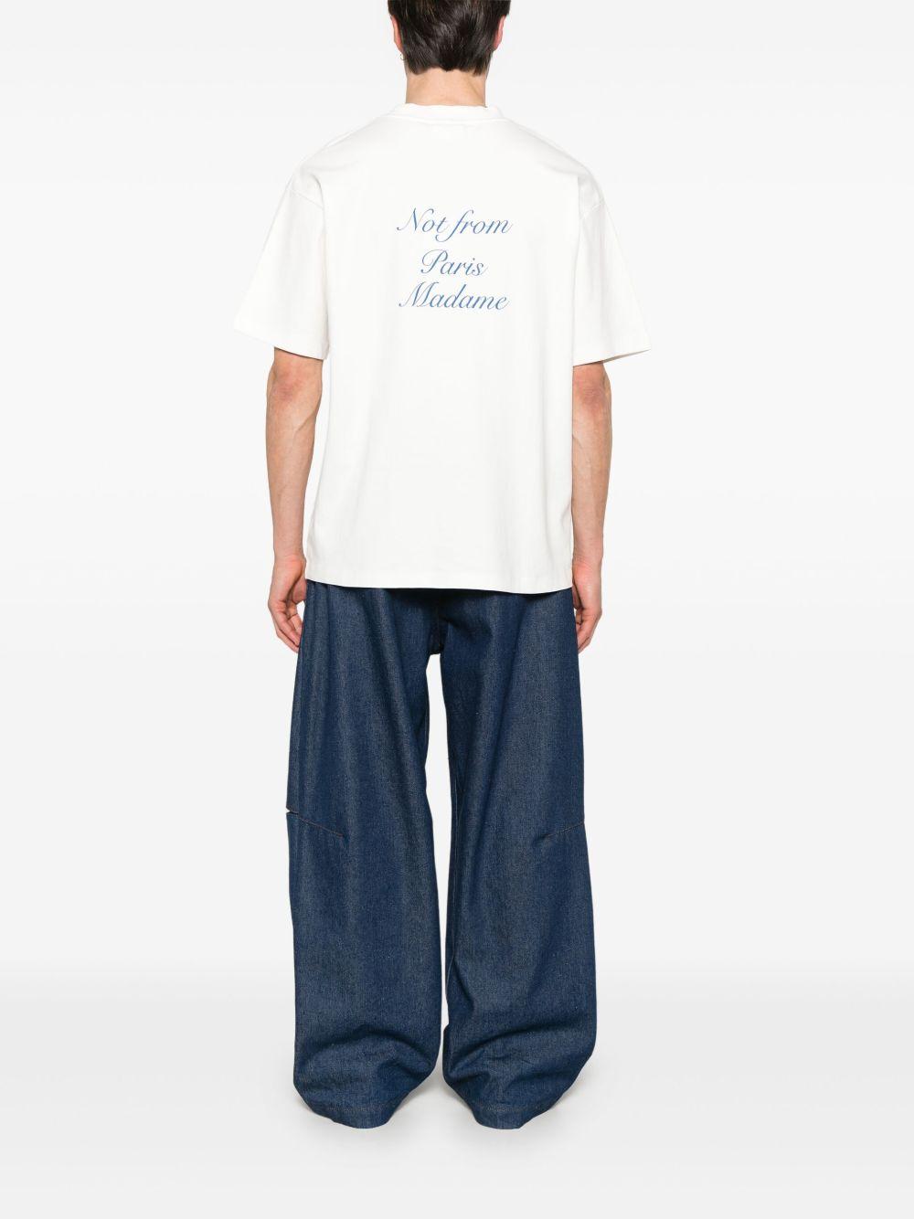 Camiseta Drole de Monsieur Le T-Shirt Slogan Cursive TS209 CO002 OW DROLE DE MONSIEUR 