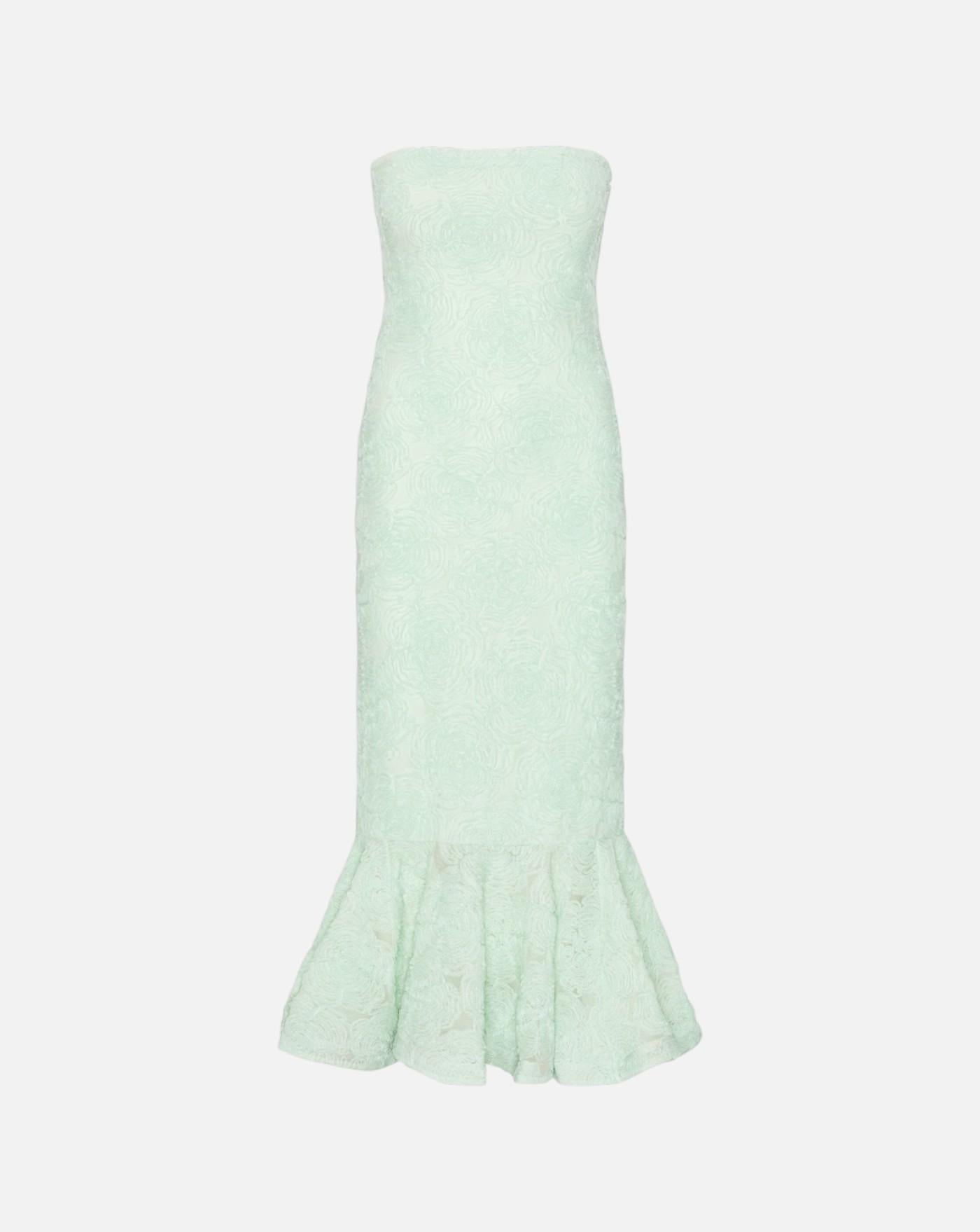 Vestido Rotate Flower Mesh Flounce Dress 1162751326 1326 ROTATE 