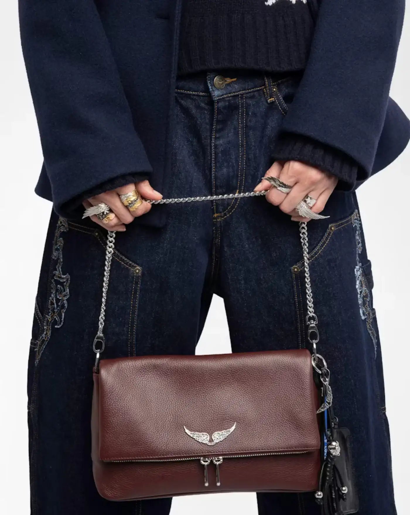 Bolso Zadig & Voltaire Rocy II Grained Leather LWBA04125 608 ZADIG & VOLTAIRE 