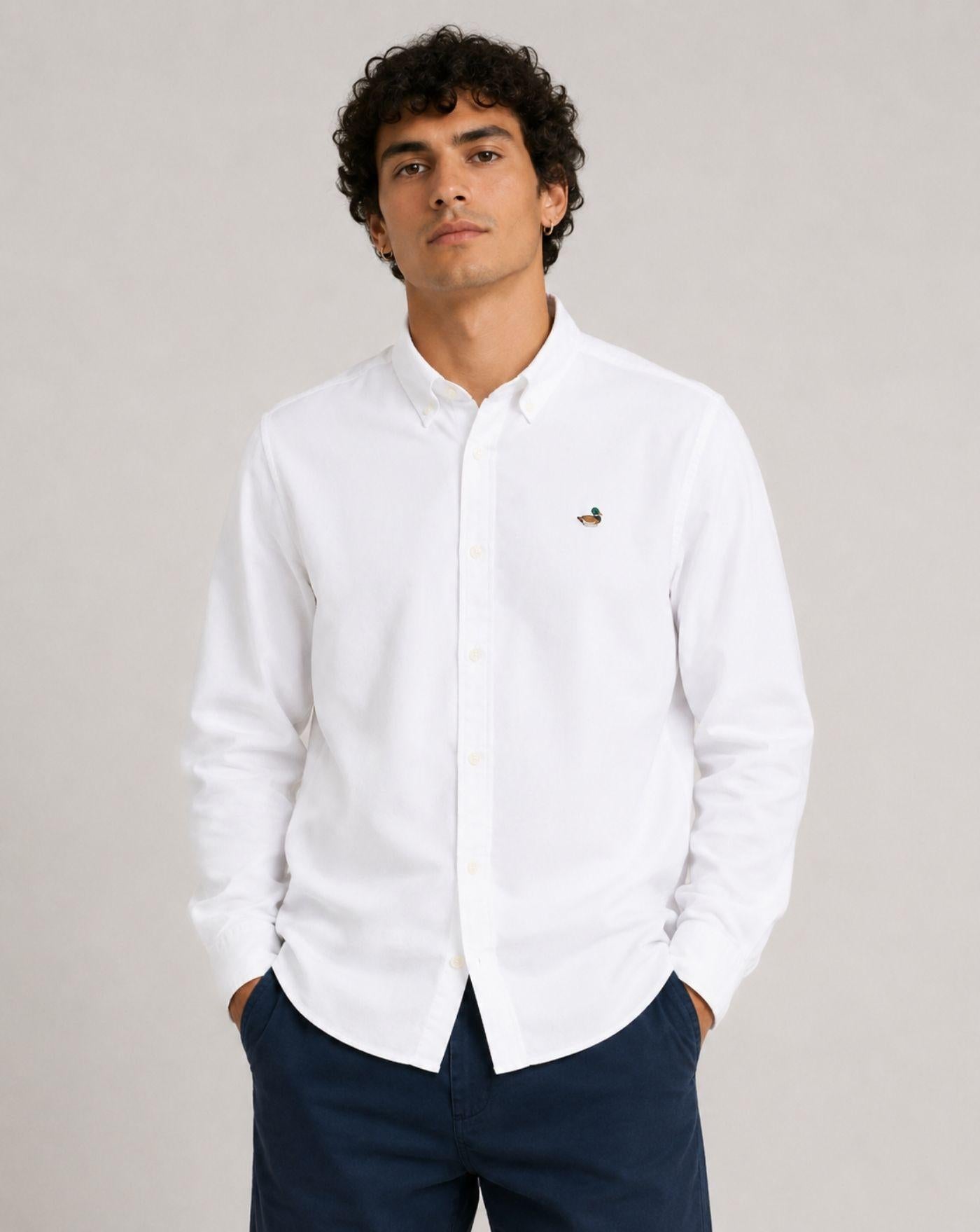 Camisa Edmmond Oxford Duck 3261001000 PLAIN WHITE EDMMOND 