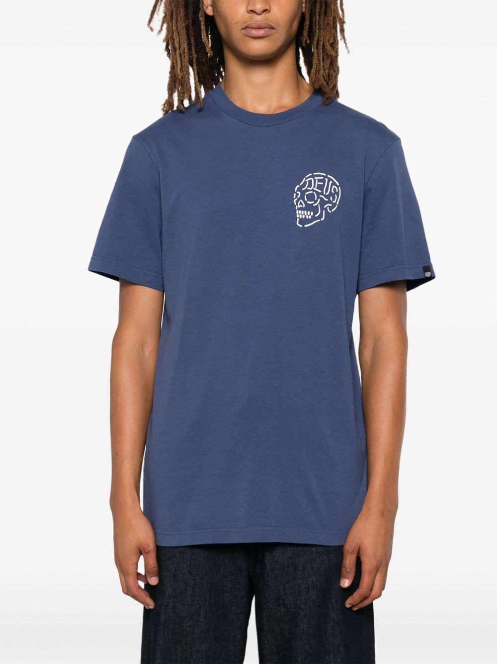 Camiseta Deus Ex Machina Venice Skull DMH31645C MECHANIC BLUE DEUS EX MACHINA 