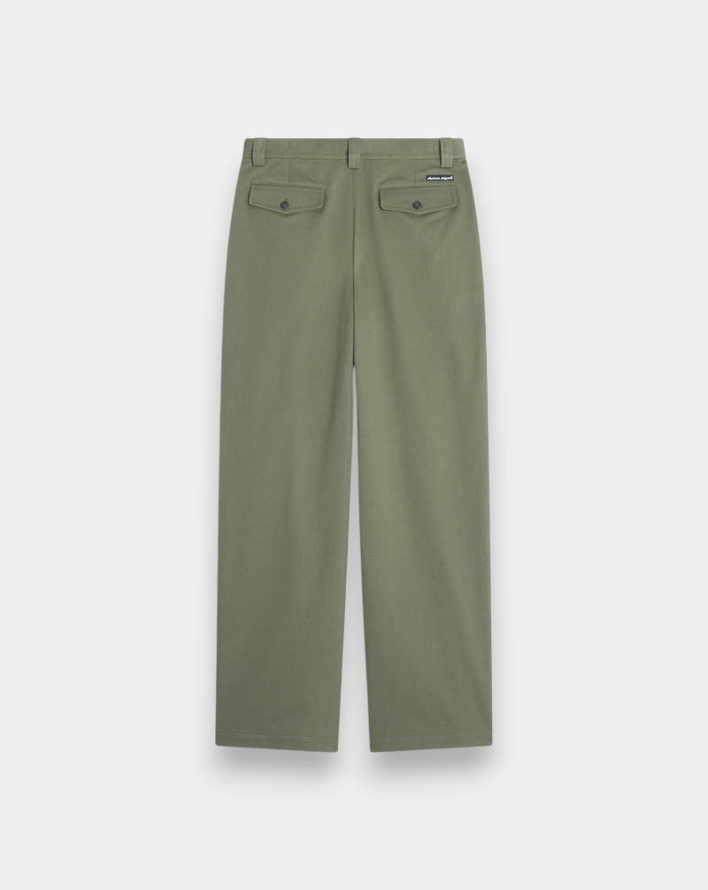 Pantalon Maison Kitsune Relaxed Pleated Pan PM01125WW9043 0079 MAISON KITSUNE 