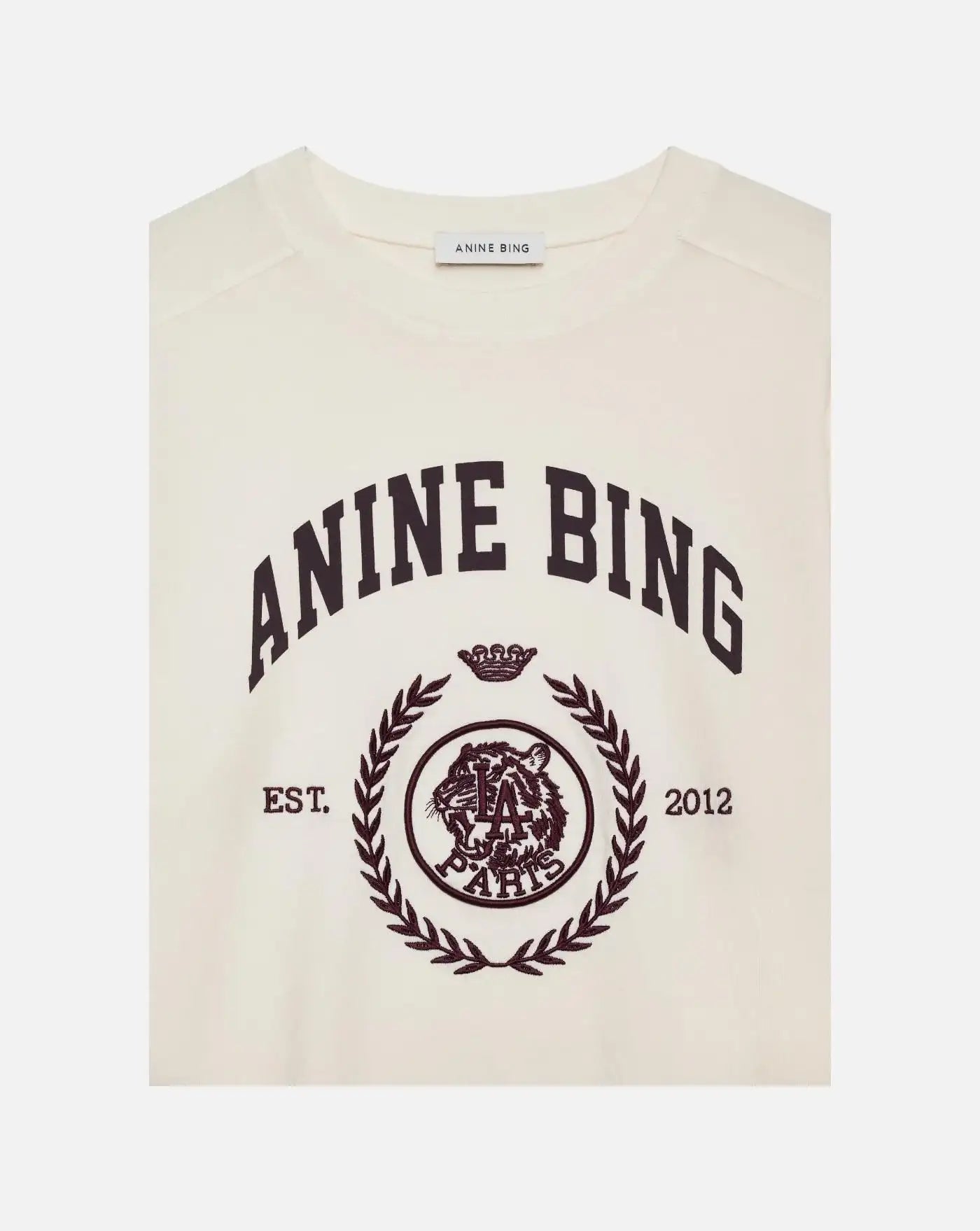 Camiseta Anine Bing JAYLIN TEE COLLEGIATE - CREAM A0812695WKHA3 CREAM ANINE BING 