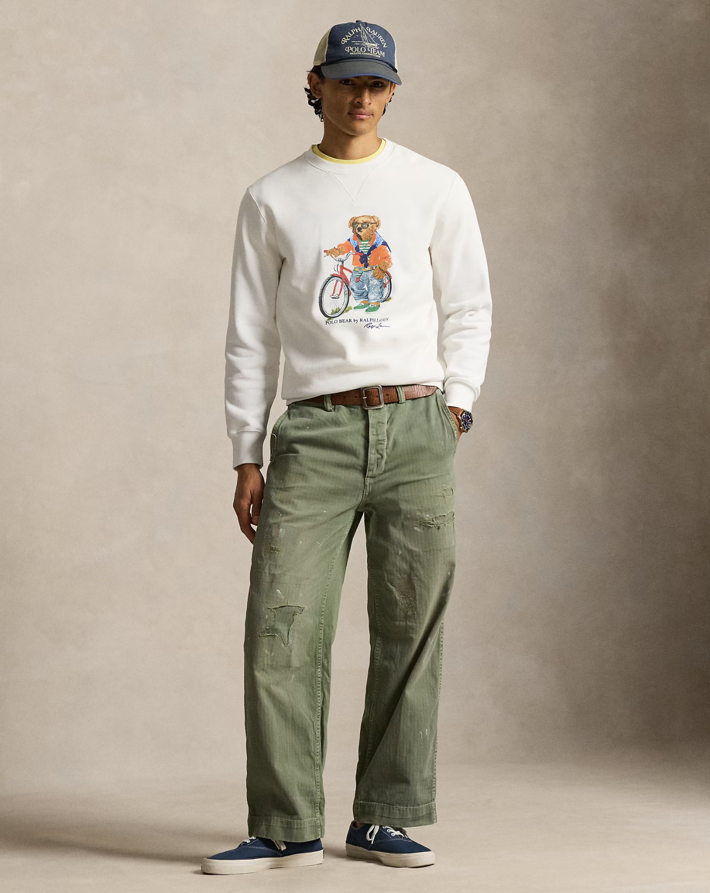 Sudadera Polo Ralph Lauren Bear 710B14616001 WHITE- SUMMER BEAR POLO RALPH LAUREN 