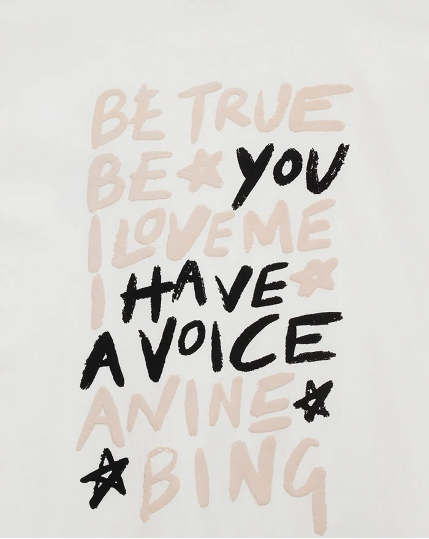 Camiseta Anine Bing Walker Tee Empowerment A0812056IVY1 IVORY ANINE BING 