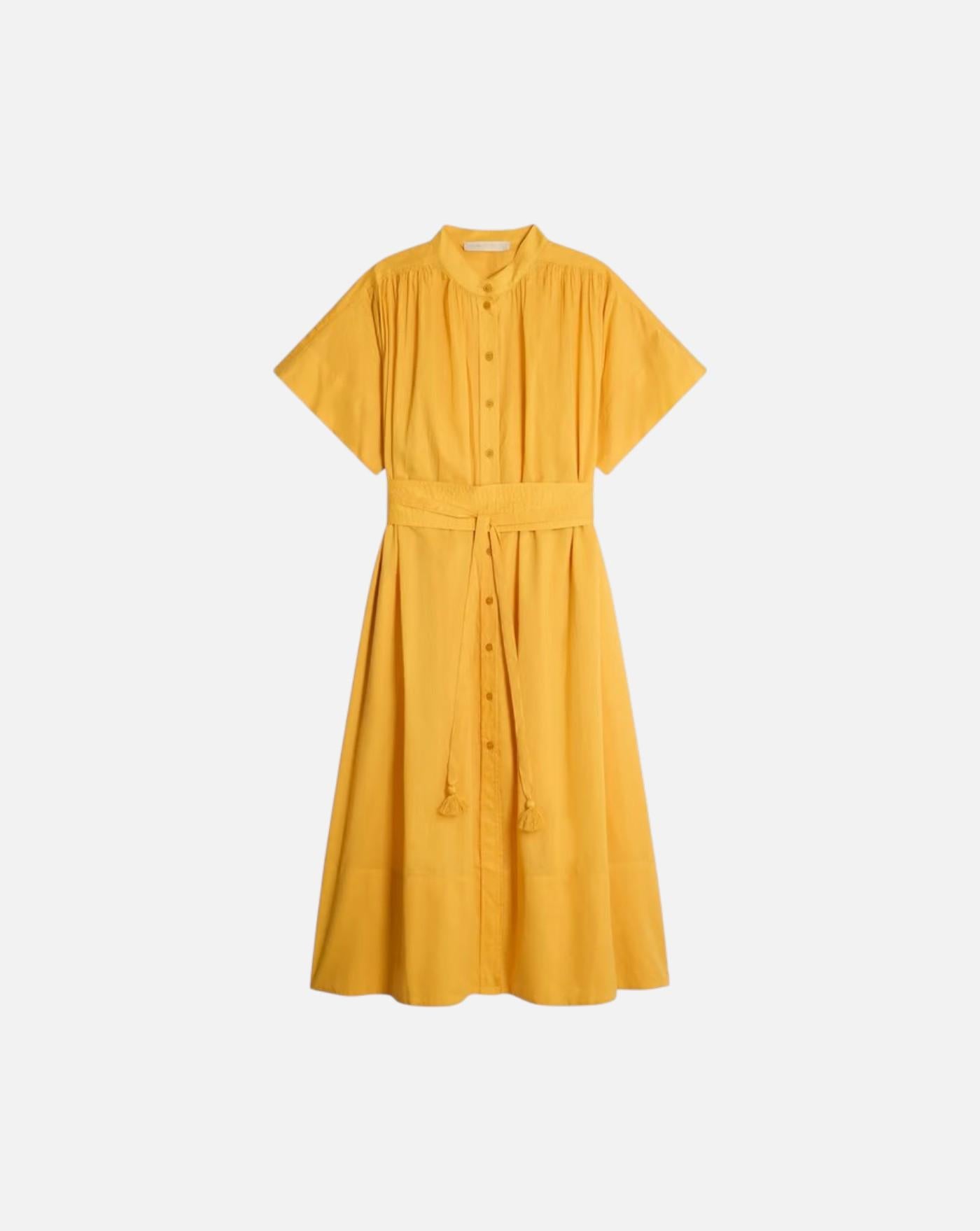 Vestido midi de algodón de Vanessa Bruno 4EVA42V08241 SAFRAN VANESSA BRUNO 