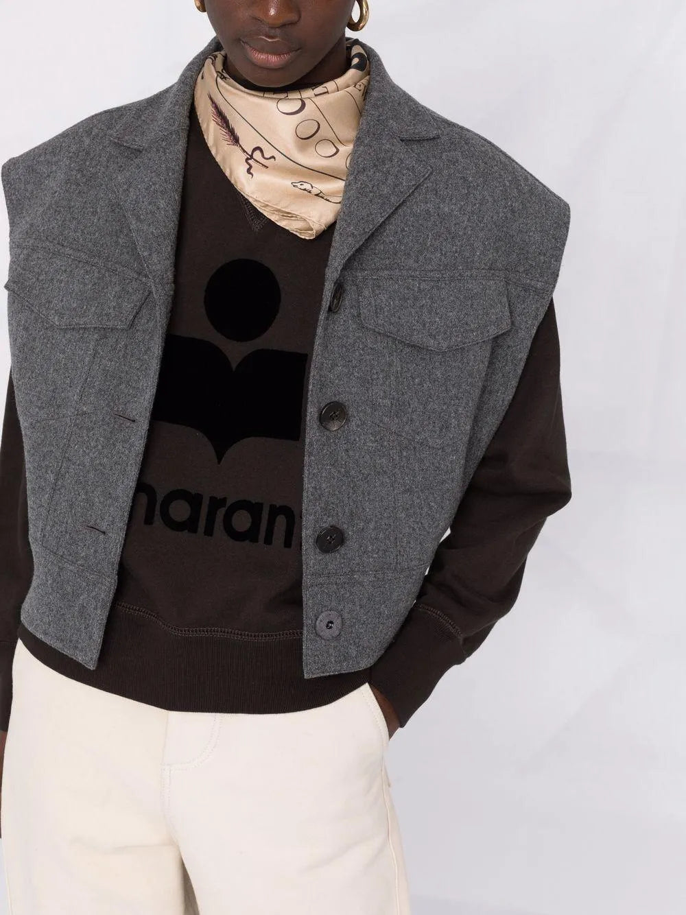 Sudadera Isabel Marant Moby SW0003FAA1M07E 02FK ISABEL MARANT 