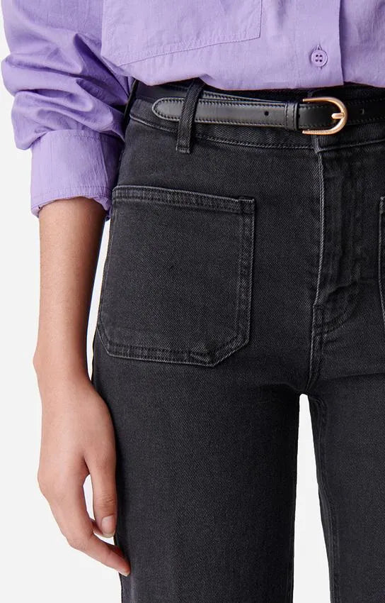 Pantalon Vanessa Bruno Dompay Flare 1HVA94 V04010BLACK VANESSA BRUNO 