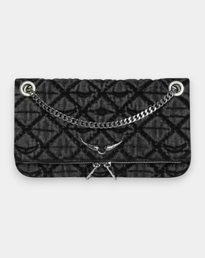 Bolso Zadig & Voltaire Rocky II Denim Monogram LWBA04079 098 ZADIG & VOLTAIRE 