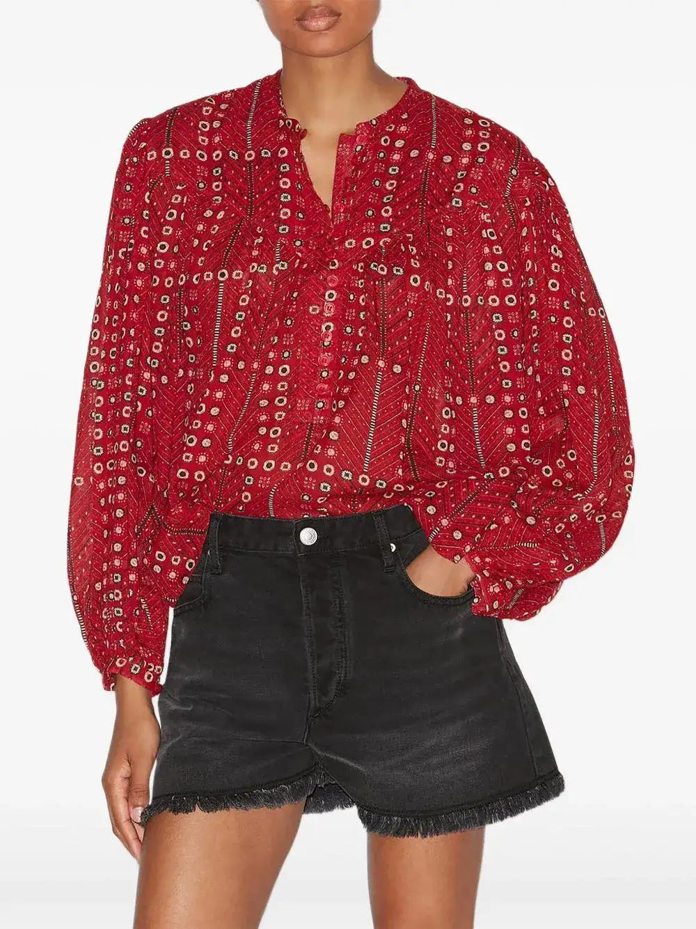 Camisa Isabel Marant Salika HT0022FAC1J19E 70RD ISABEL MARANT 