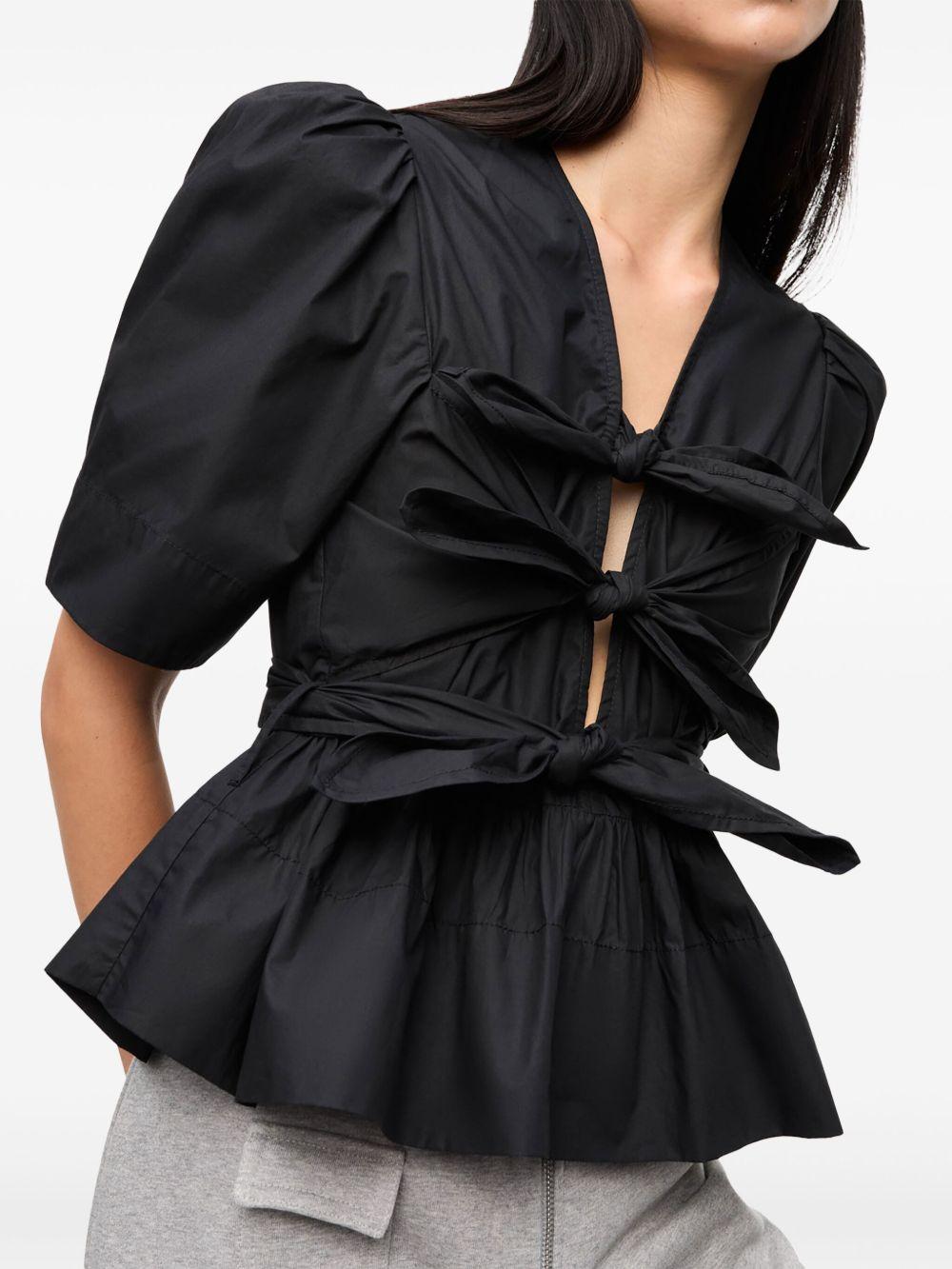 Blusa Ganni Washed Stretch Cotton W0378 099 GANNI 