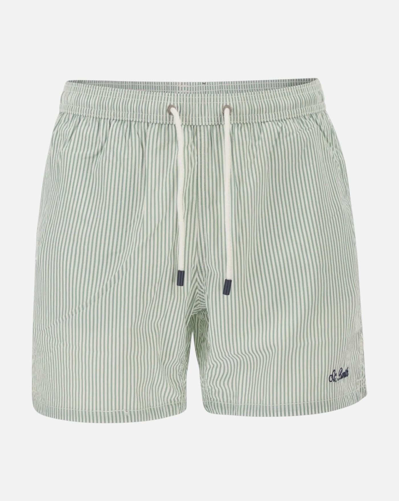 Bañador Mc2 Saint Barth Patmos Seersucker Stripes PATM001 00092L 53 L EMB MC2 SAINT BARTH 