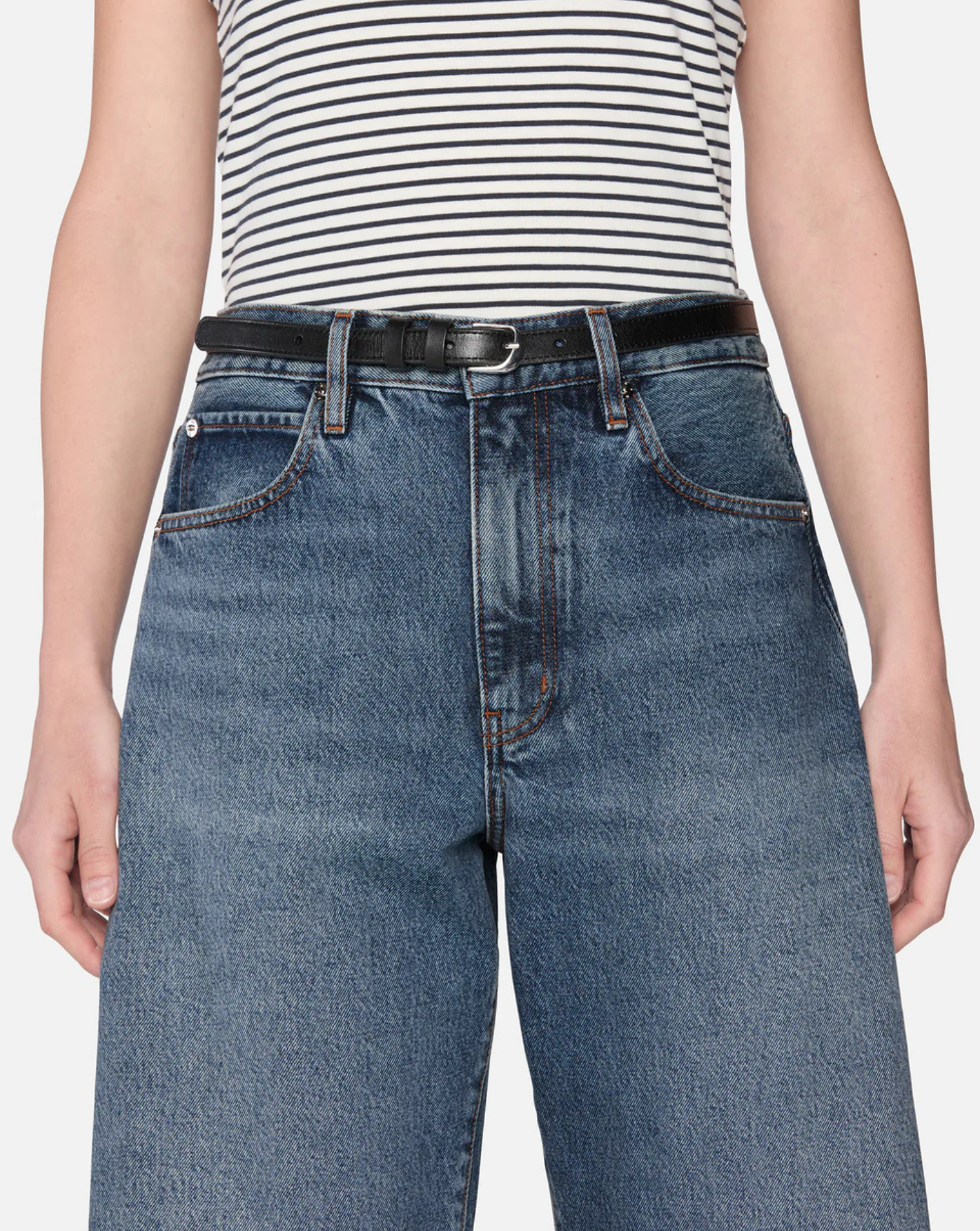 Denim Frame The Bubble Crop Knock Out 2027FR210 KORF FRAME 