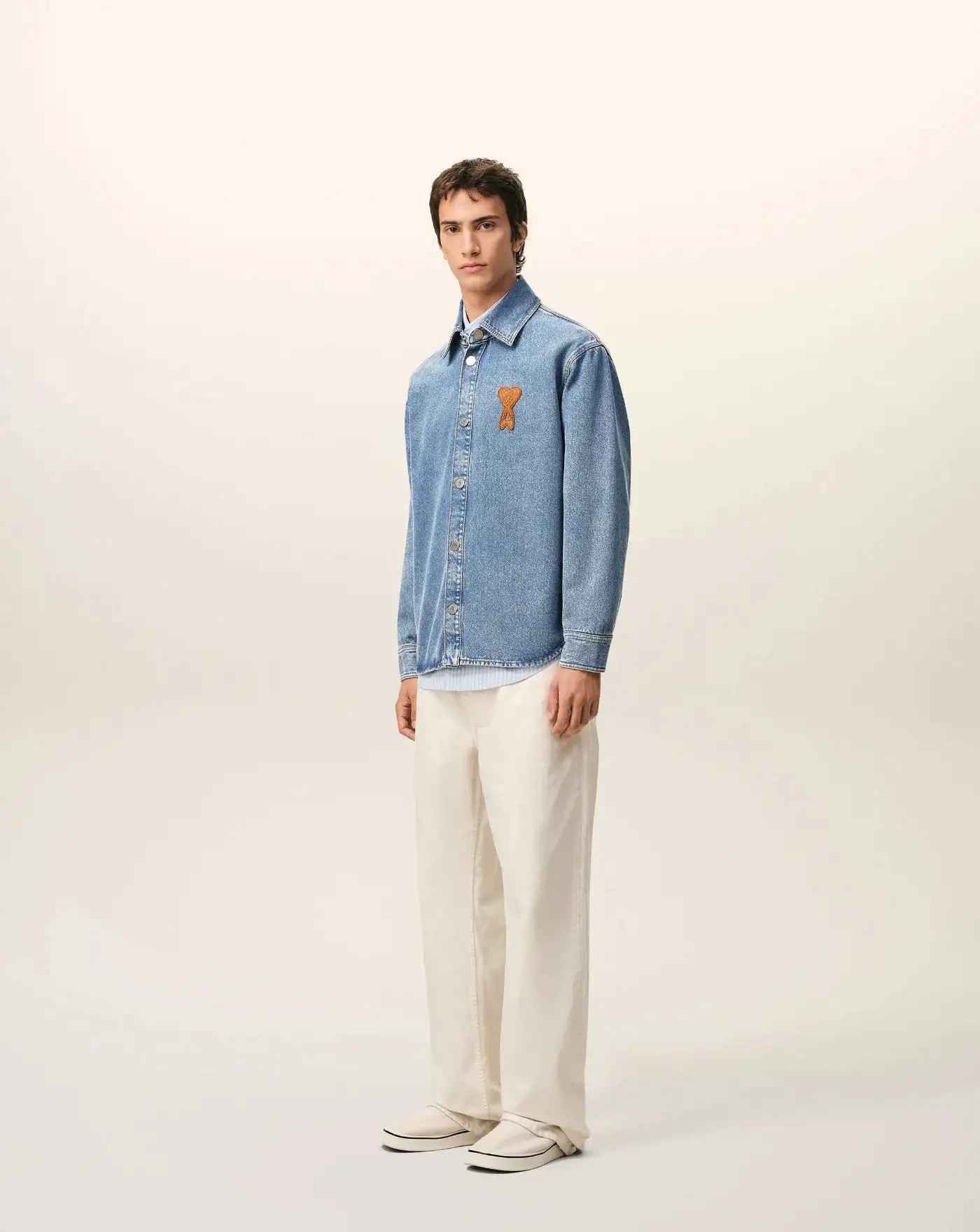 Camisa Ami Paris Denim UJK897DE0046 480 AMI PARIS 
