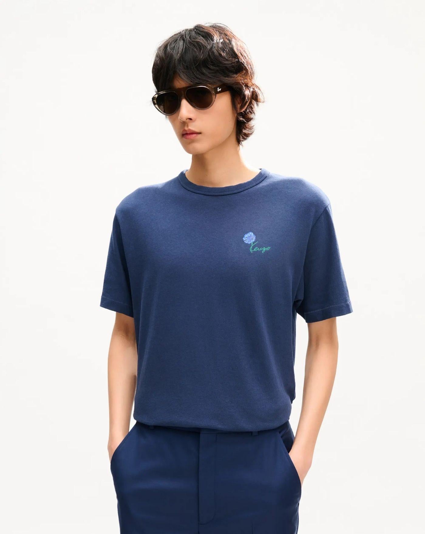 Camieseta Kenzo Tulip<BR/><BR/> FG65TS2934SK 79 BLUE BLACK KENZO 