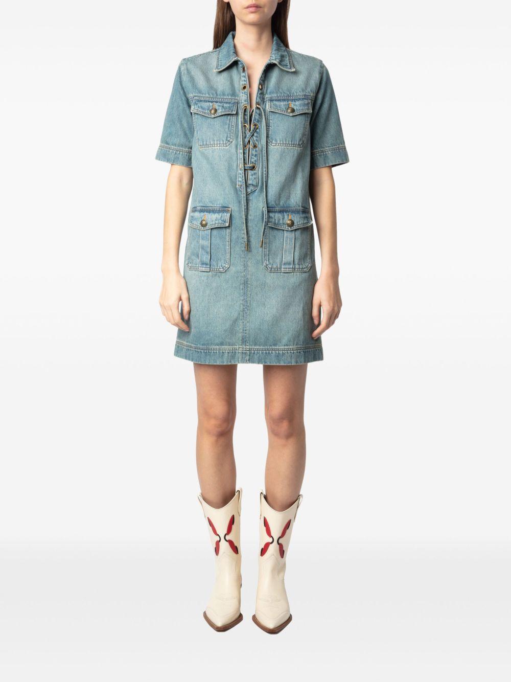 Vestido Zadig & Voltaire Record WWDR02533 LIGHT BLUE 409 ZADIG & VOLTAIRE 