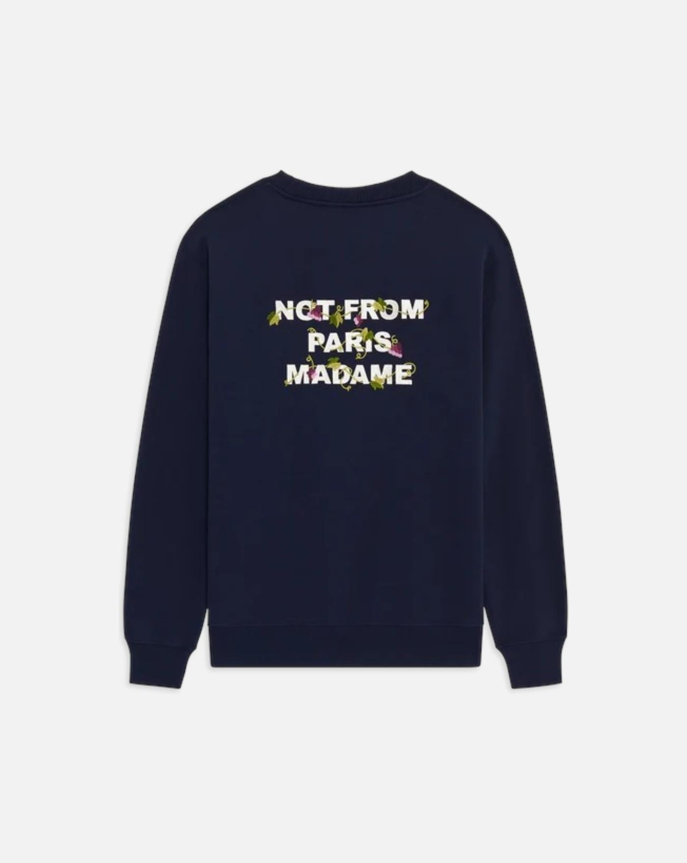 Sudadera Drole de Monsieur Vine Embroidered Slogan Sweatshirt SW209 CO127 NY DROLE DE MONSIEUR 