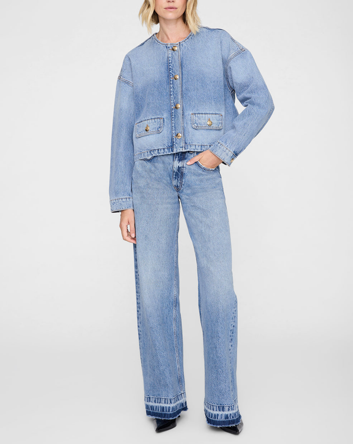 Chaqueta Anine Bing Blanche A0111565WHD33  ANINE BING 