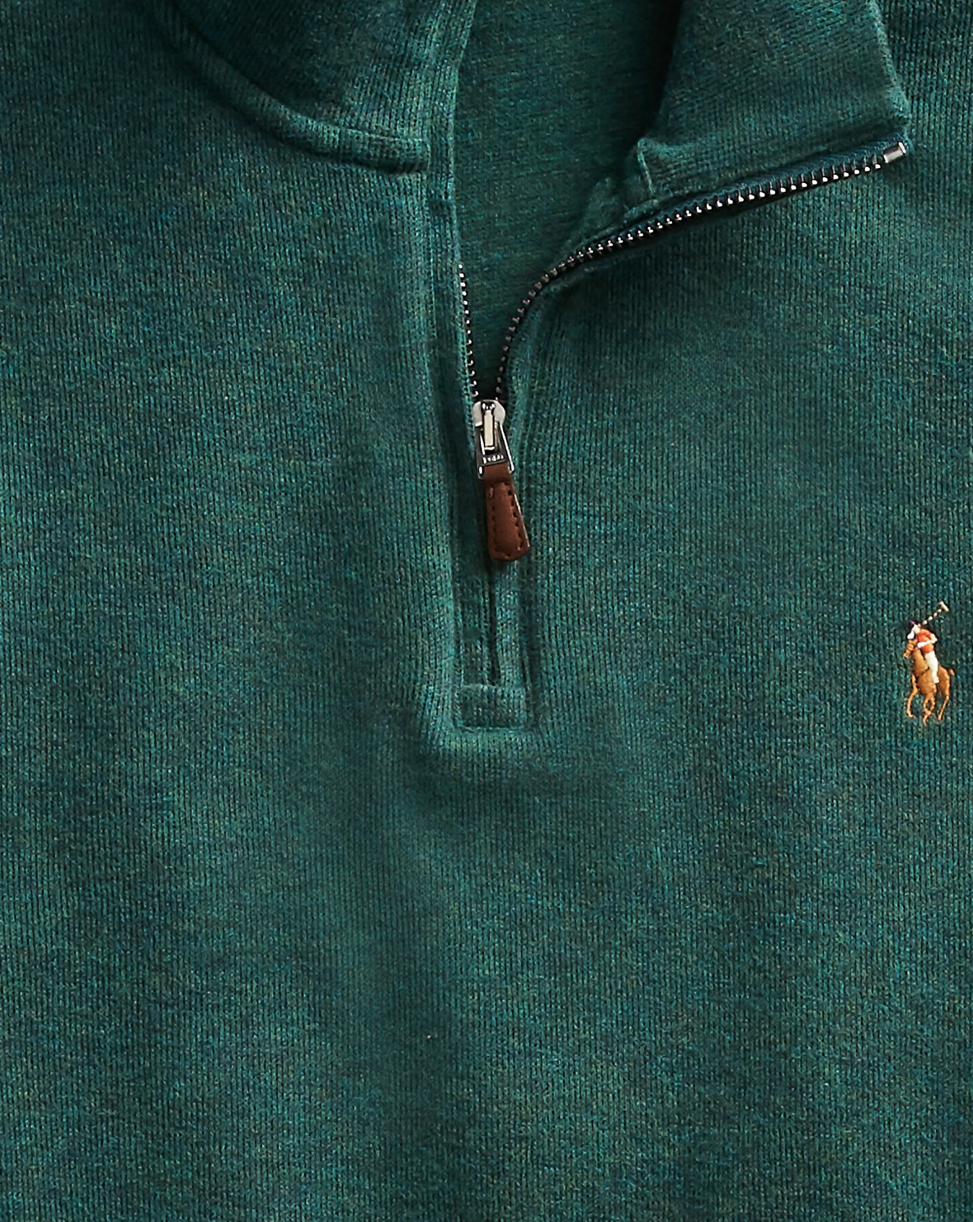 Jersey Polo Ralph Lauren Estate Rib 710671929032 SCOTCH PINE HEATHER POLO RALPH LAUREN 