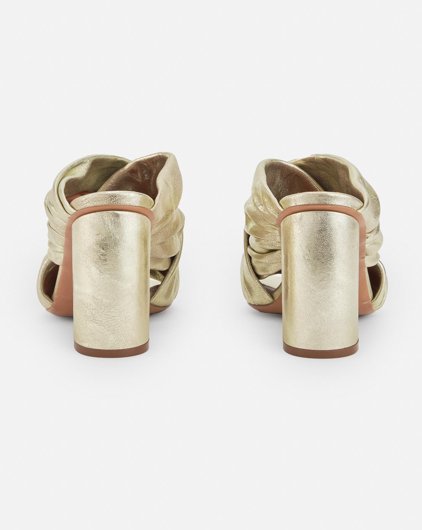 Zapatos Forte Forte Heeled Laminated Leather 13704 SILVER FORTE FORTE 