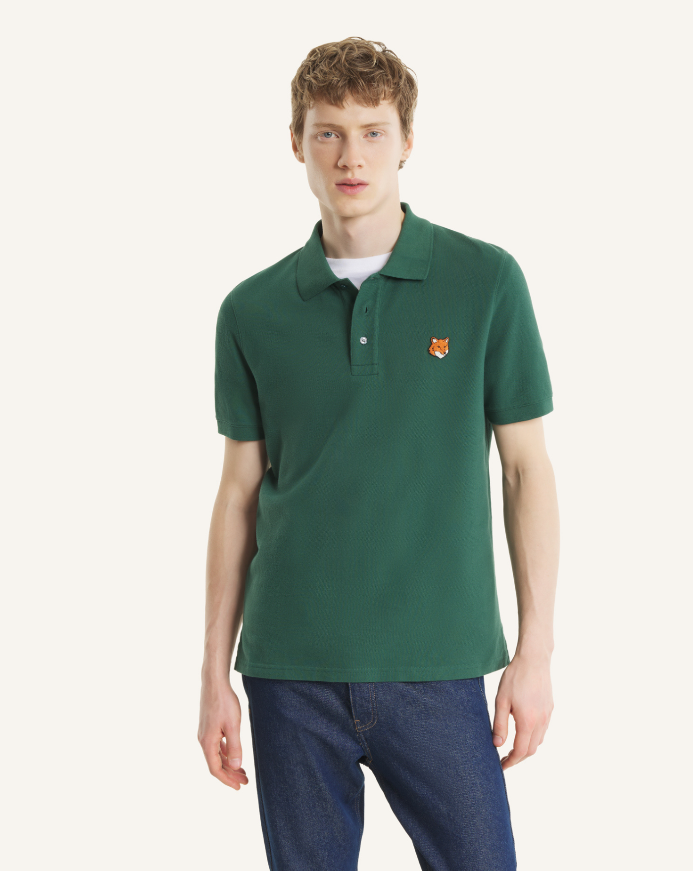 Polo Maison Kitsune Fox Head PM00209KP0002 P399 MAISON KITSUNE 