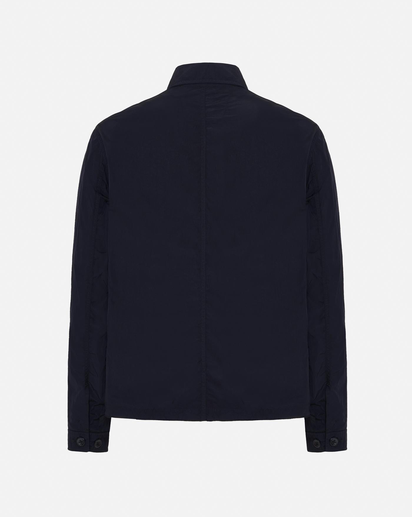 Chaqueta C.P. Company Chorme Full Zip Logo Overshirt 18CMOS092A005904G 888 C.P. COMPANY 