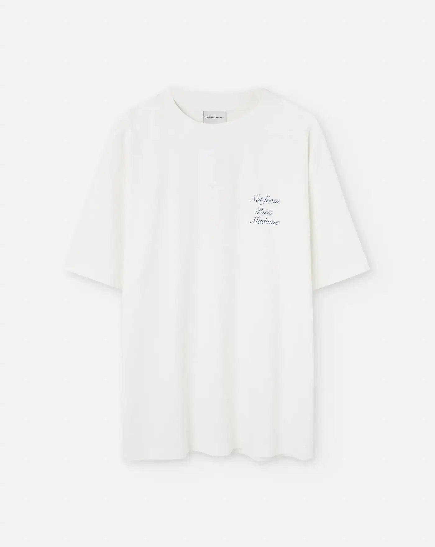 Camiseta Drole de Monsieur Le T-Shirt Slogan Cursive TS209 CO002 OW DROLE DE MONSIEUR 