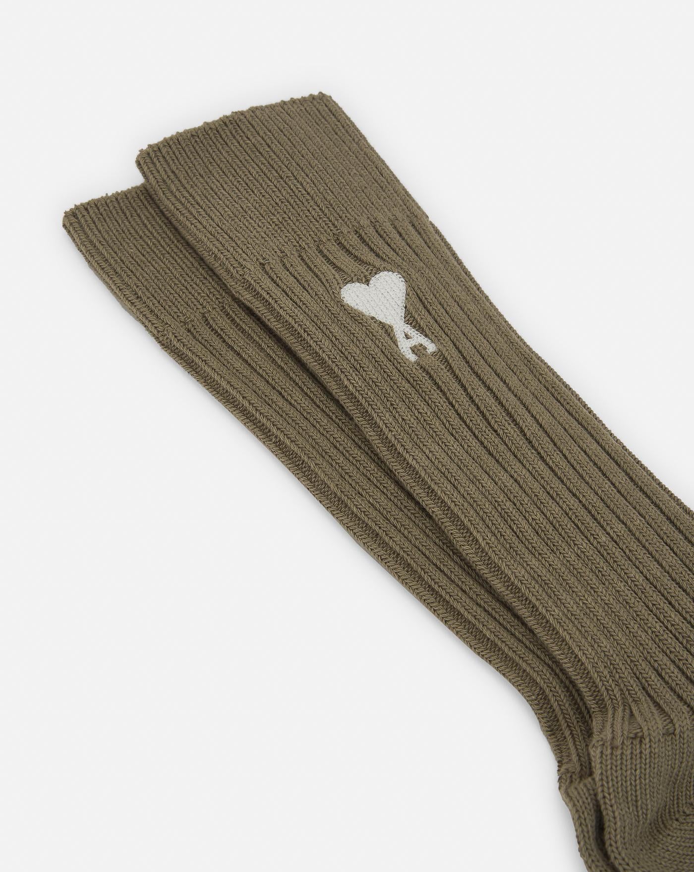 Calcetines Ami Paris Ami de Coeur USC023 379 LAUREL/OFFWHITE AMI PARIS 