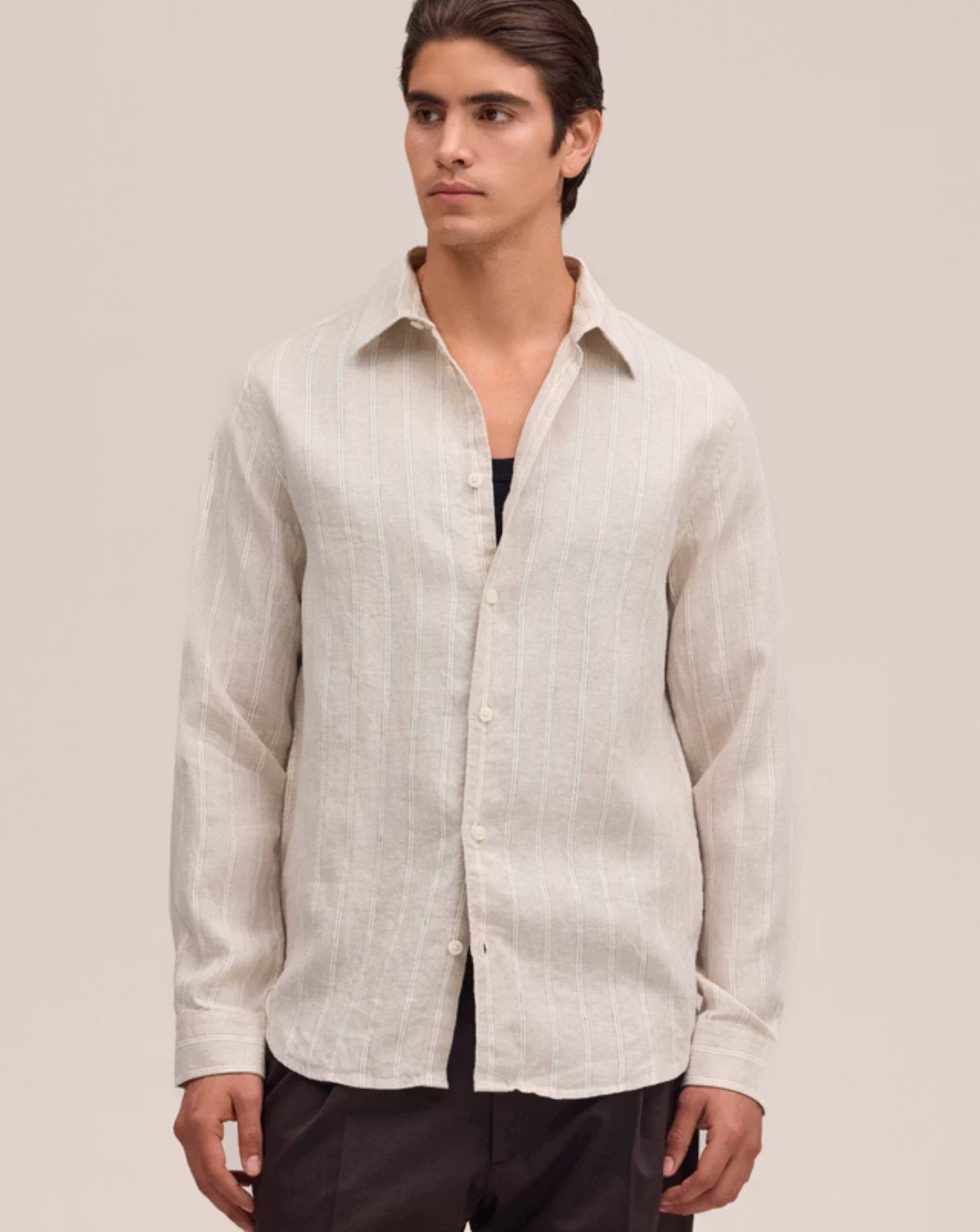 Camisa NN.07 Enzo 2525728555 70B OAT STRIPE NN. 07 