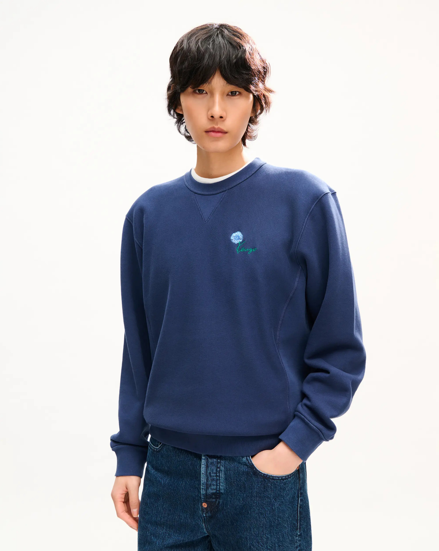Sudadera Kenzo Tulip Classic FG65SW2754MJ 79 BLUE BLACK KENZO 