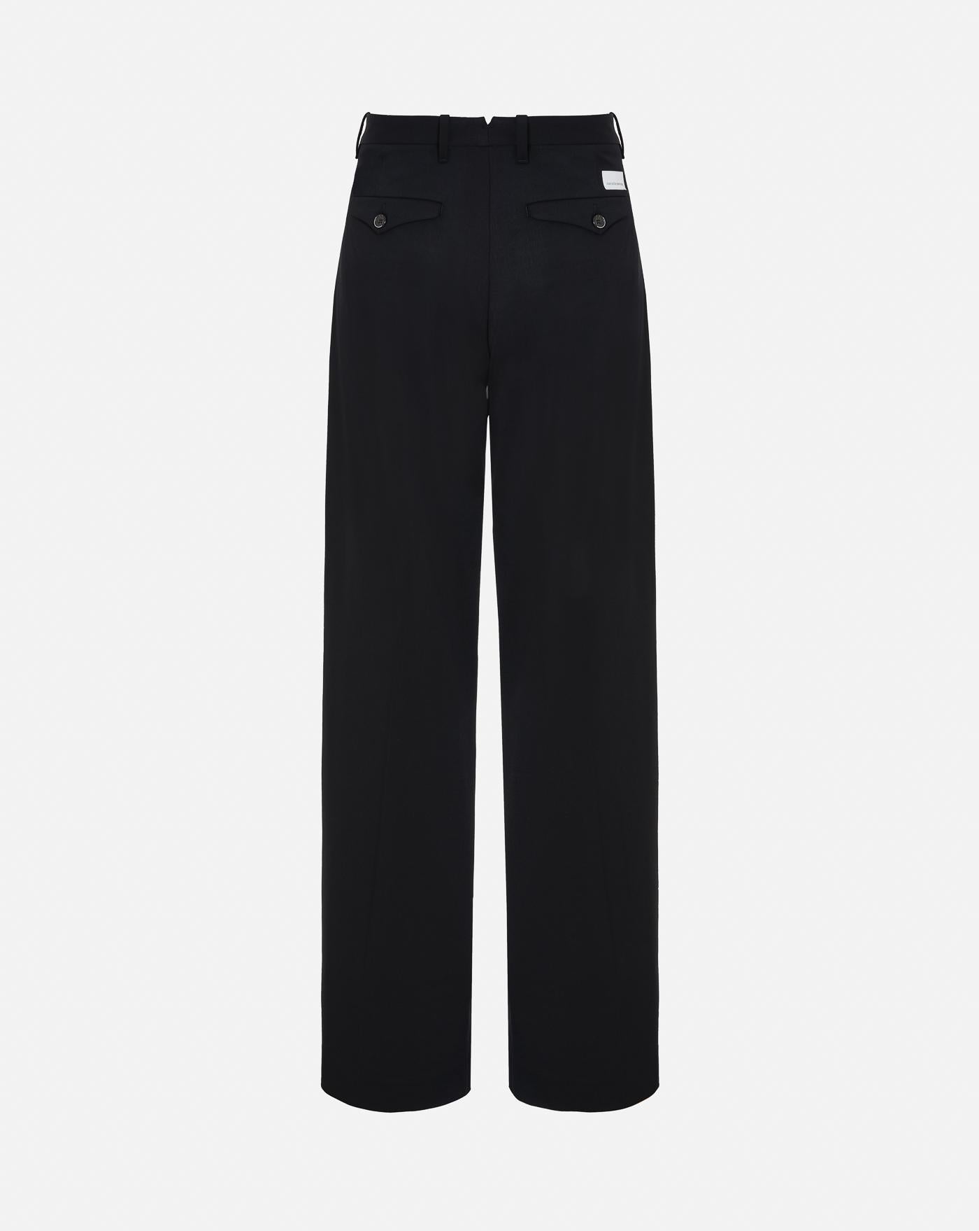 Pantalon Nine in the Morining Nadia Chino Palazzo 9FW24NAC112 NERO NINE IN THE MORNING 