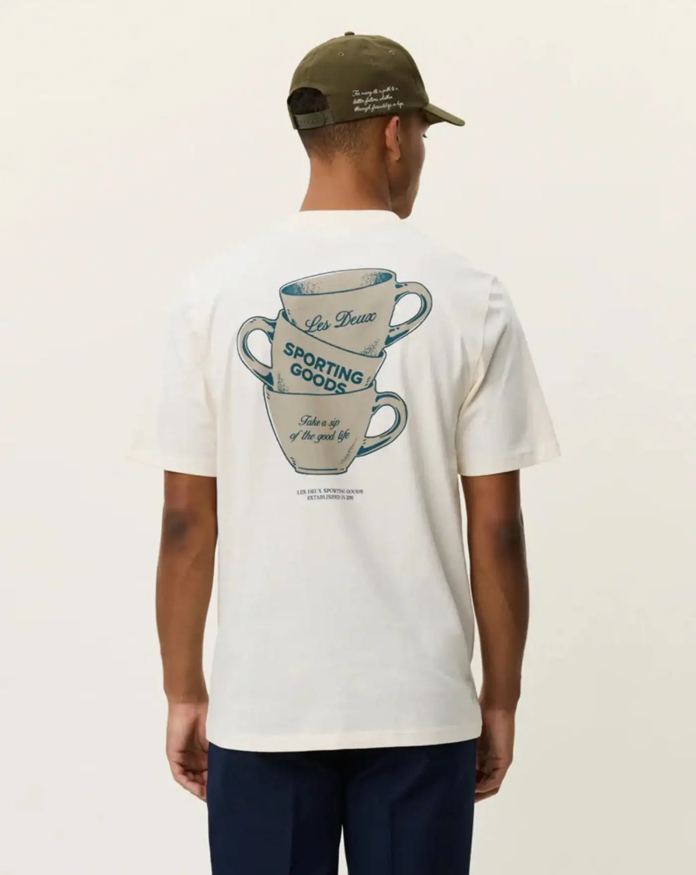 Camiseta Les Deux Ben artist t-shirt 1001565 211EGGNOG WHITE LES DEUX 
