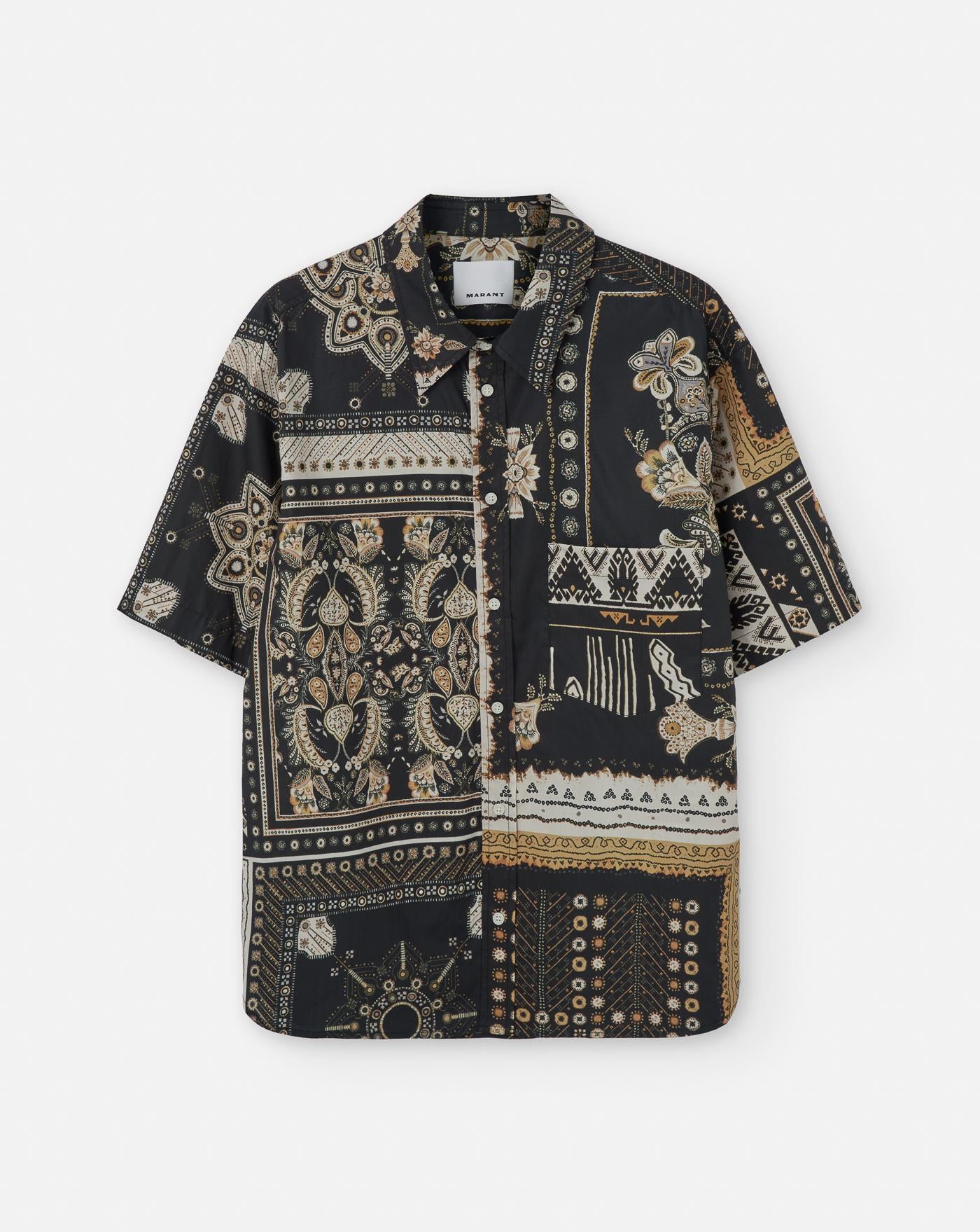 Camisa Isabel Marant Garlonn CH0216HAC1I09H BKOC ISABEL MARANT 