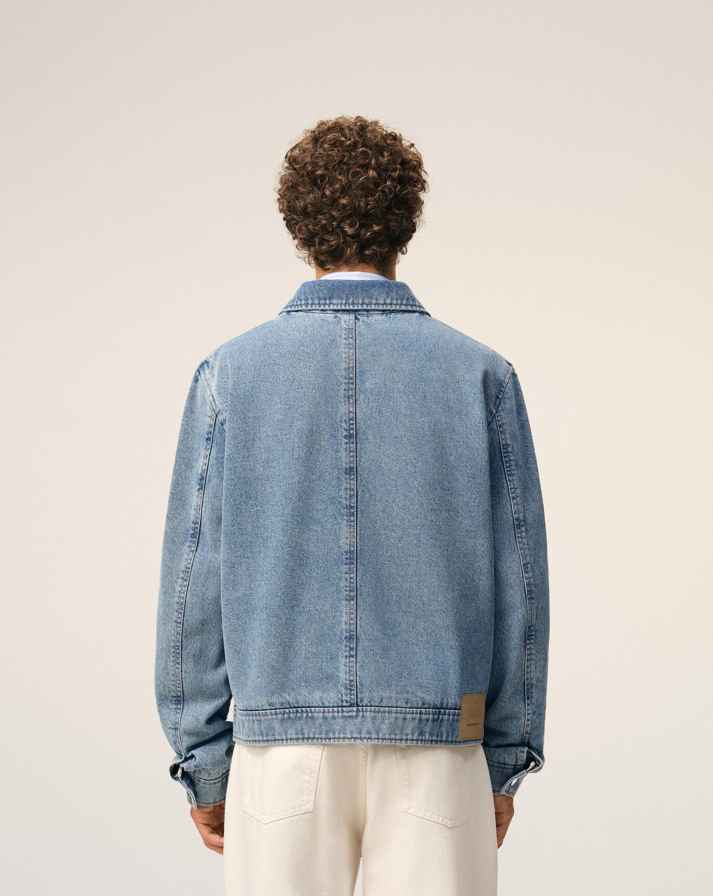 Chaqueta Ami Paris Contrasted Ami de Coeur ZIpped HJK835DE0046 480 AMI PARIS 