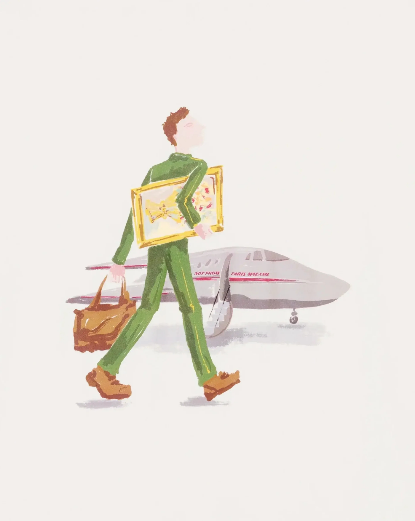 Camiseta Drole de Monsieur T-shirt L`homme au Tableau TS290 CO002 OW DROLE DE MONSIEUR 