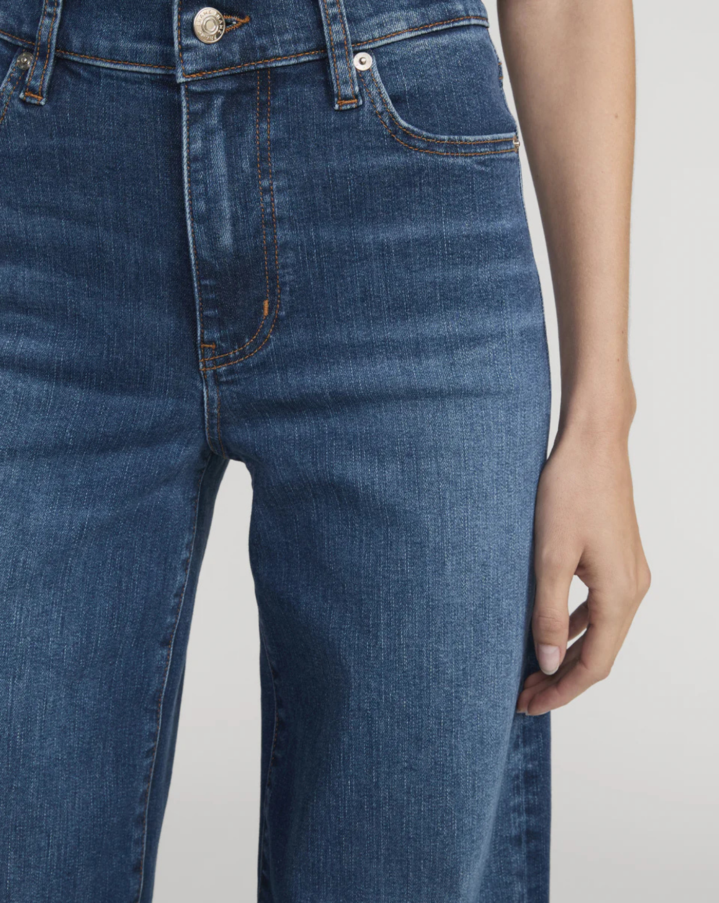 Denim Frame Le Slim Palazzo Long LSPL814 SOLCBLUE FRAME 