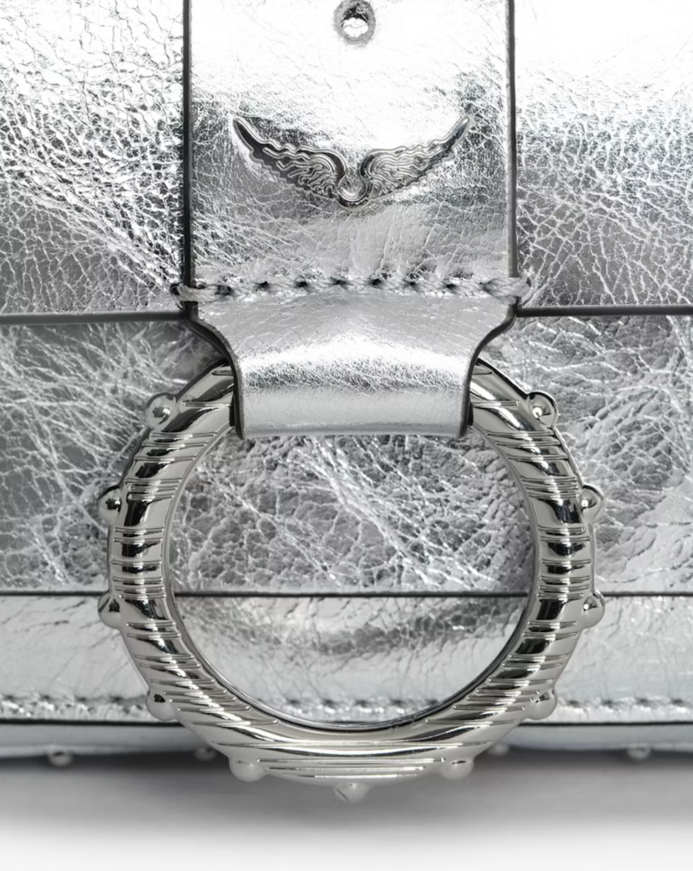 Bolso Zadig & Voltaire Kate Wallet Vintage Metal LWBA03973 SILVER 020 ZADIG & VOLTAIRE 