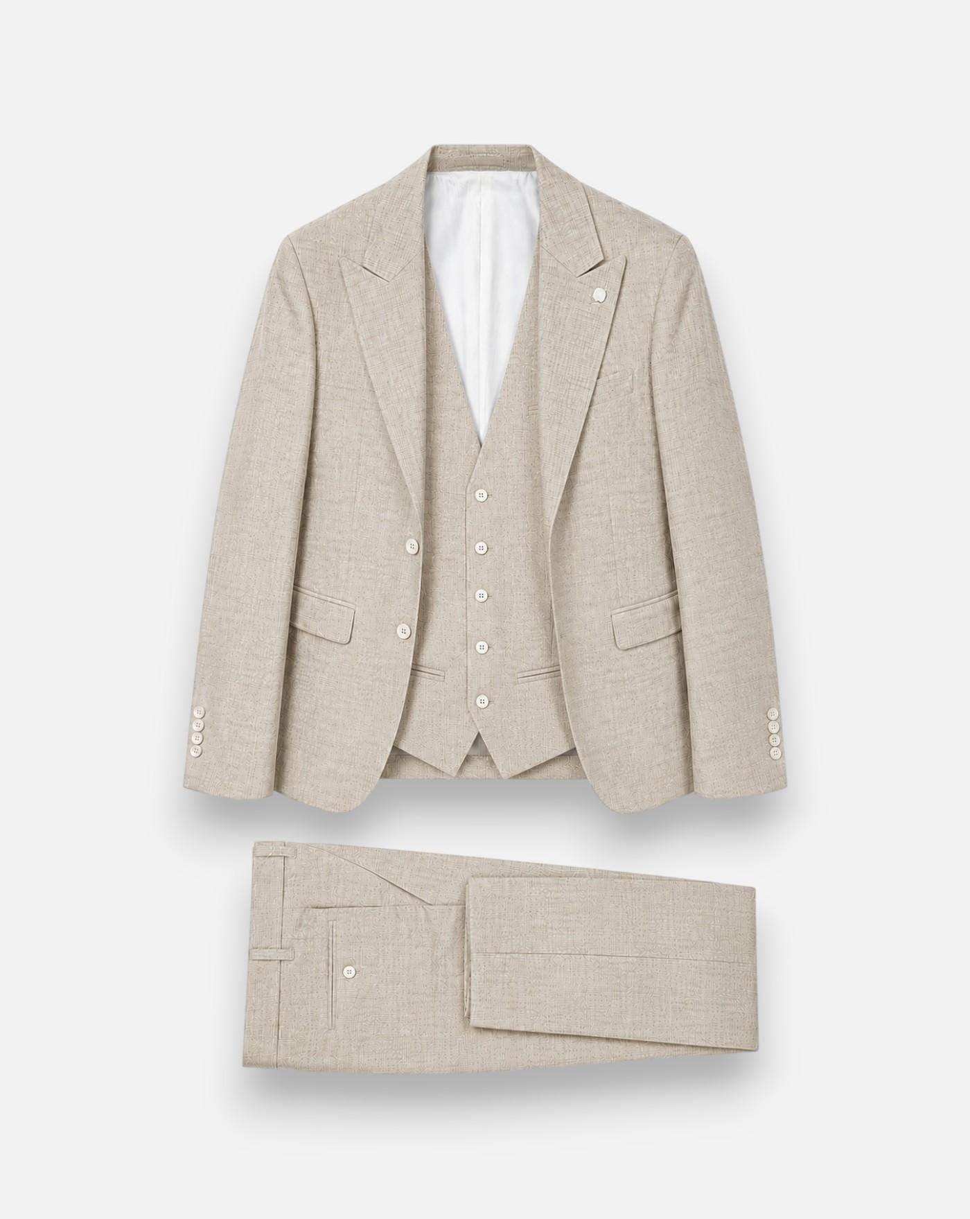 Traje Ramon Sanjurjo 3 Piezas RS8366 8069 12BEIGE RAMON SANJURJO 
