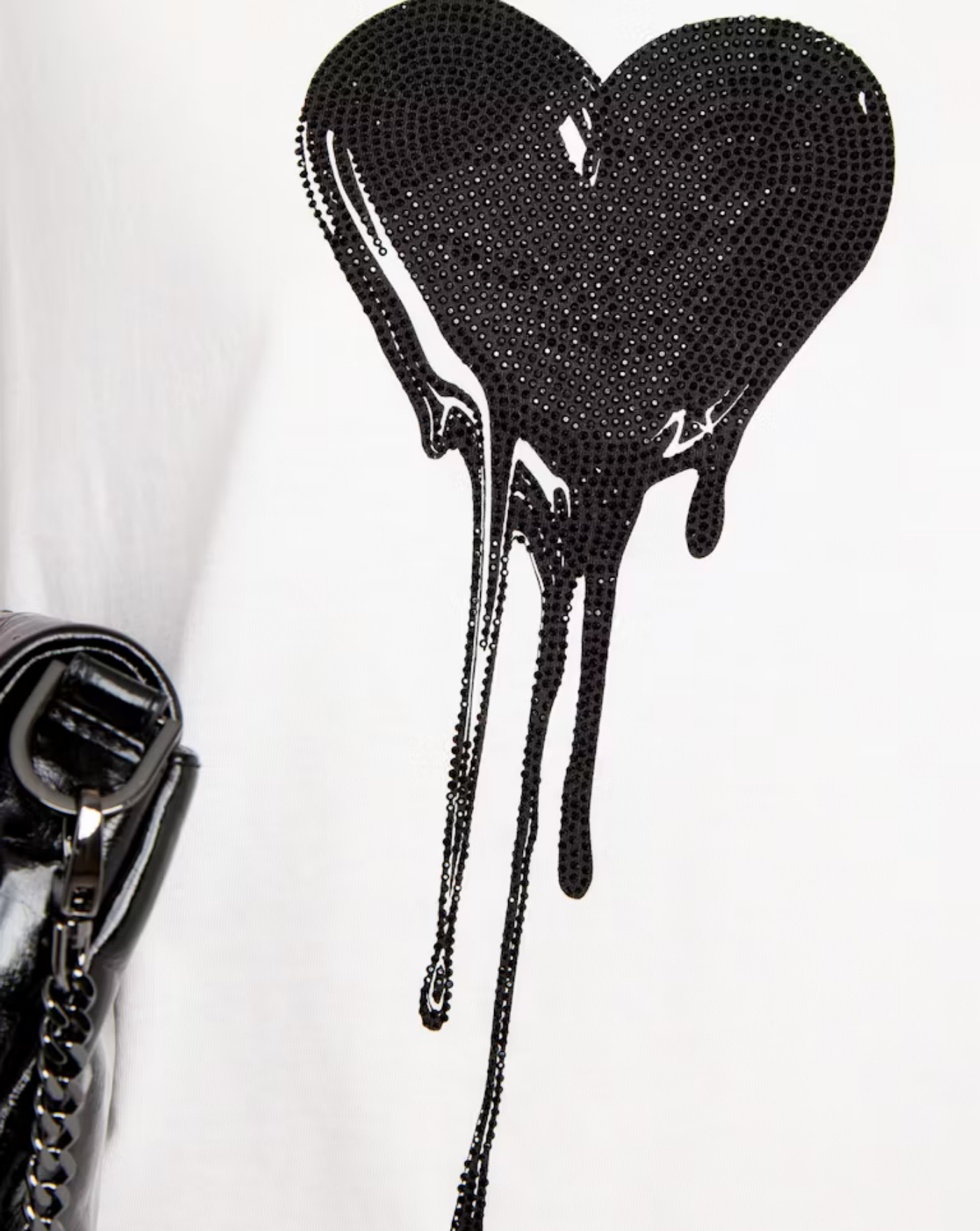 Camiseta Zadig & Voltaire Walk Hc Flowing Heart Strass JWTS02858 103 ZADIG & VOLTAIRE 