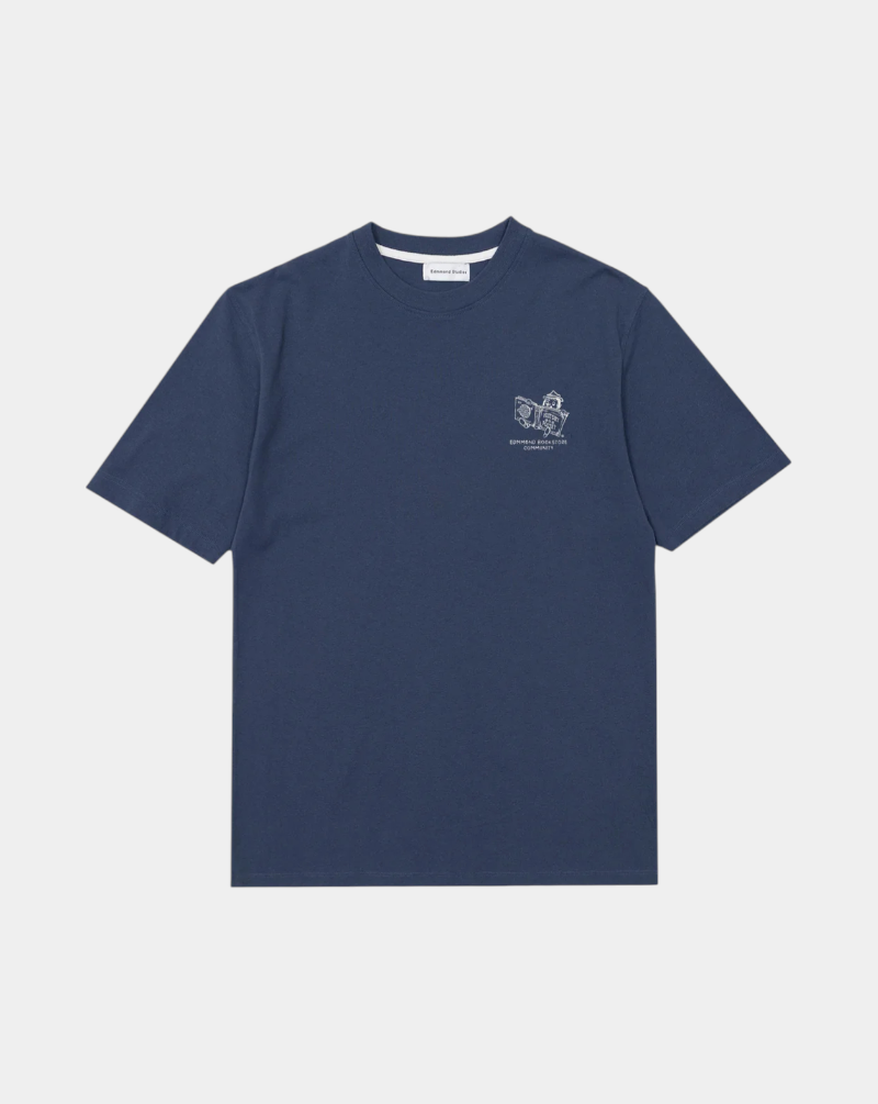 Camiseta Edmmond Bookstore BOOKSTORE PLAIN DK BLUEBLUE EDMMOND 