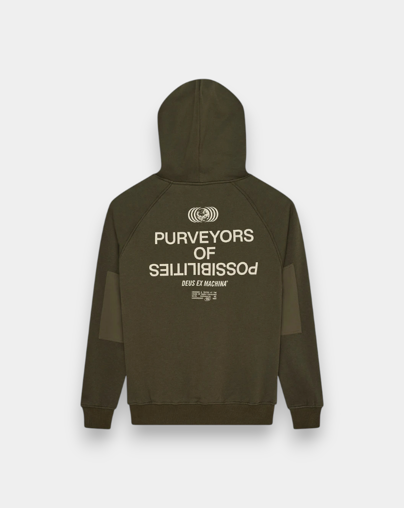 Sudadera Deux Ex Machina Axis Hoodie DMF258256 DARK OLIVE DEUS EX MACHINA 