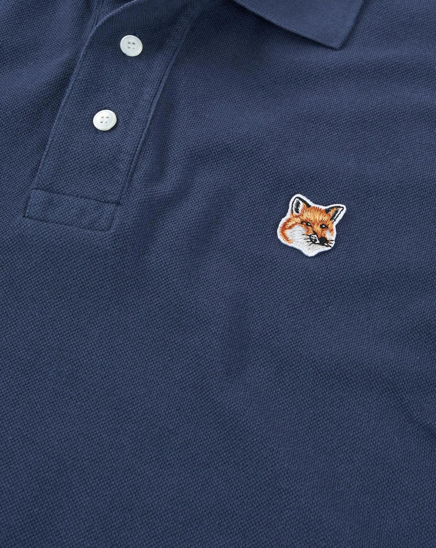 Polo Maison Kitsune Fox Head Patch LM00208KJ7002 P476 MAISON KITSUNE 