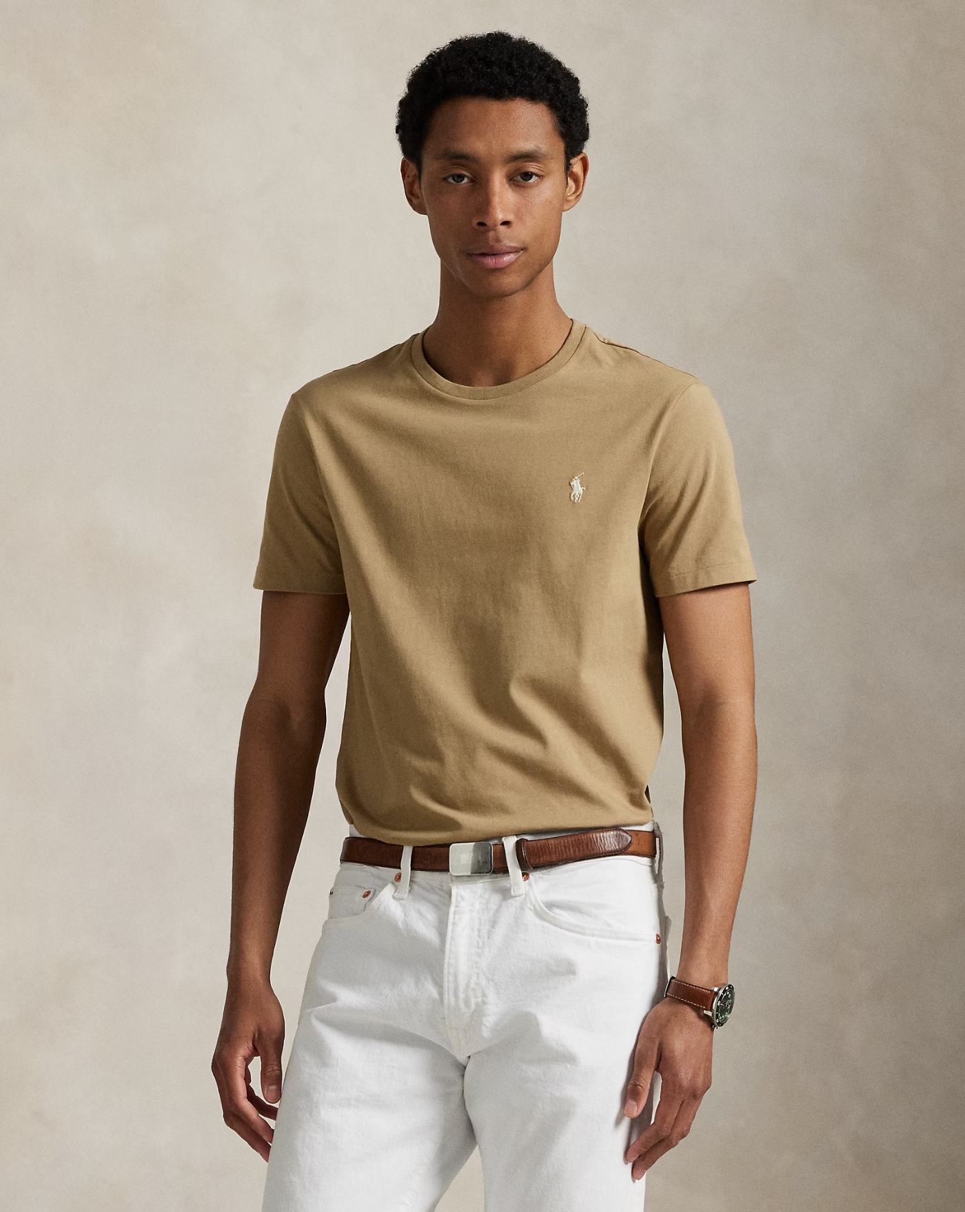 Camiseta Polo Ralph Lauren Basic 710671438329 CAFE TAN/C8176 POLO RALPH LAUREN 